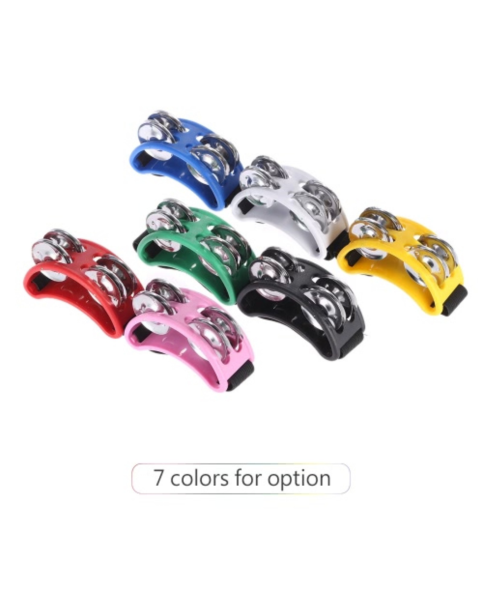Foot Tambourine Percussion Musical Instrument 2 Sets Metal Jingle Bell