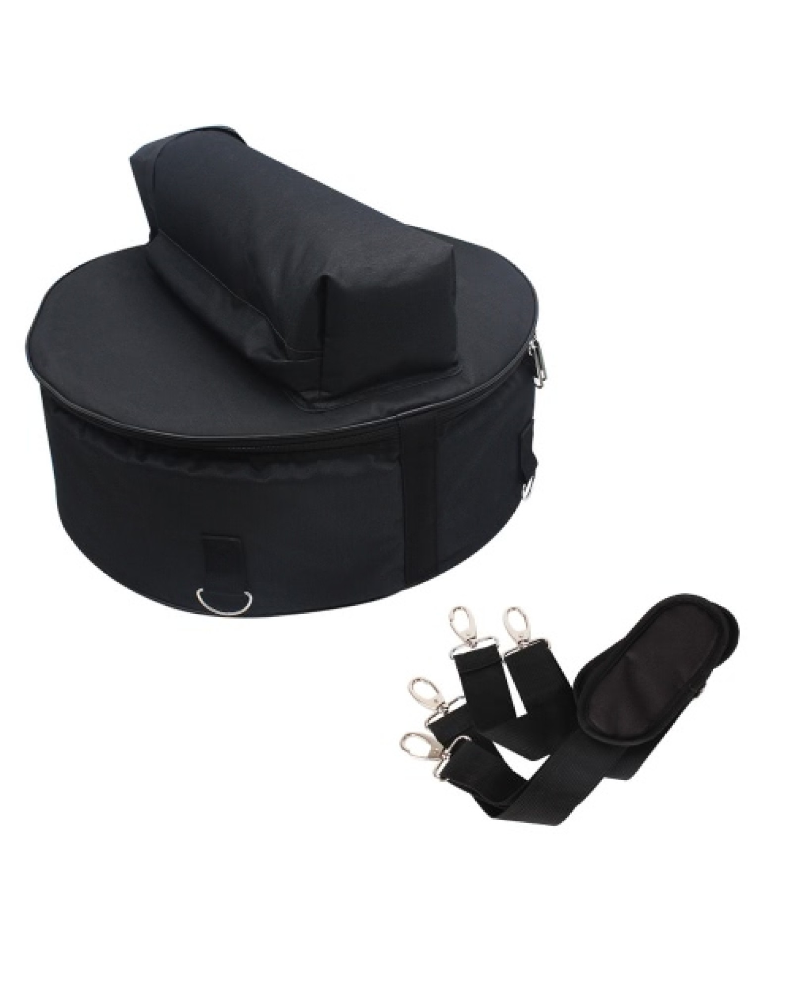 Durable 14 Inch Snare Drum Bag Backpack Case with Shoulder Strap Outside Pockets
