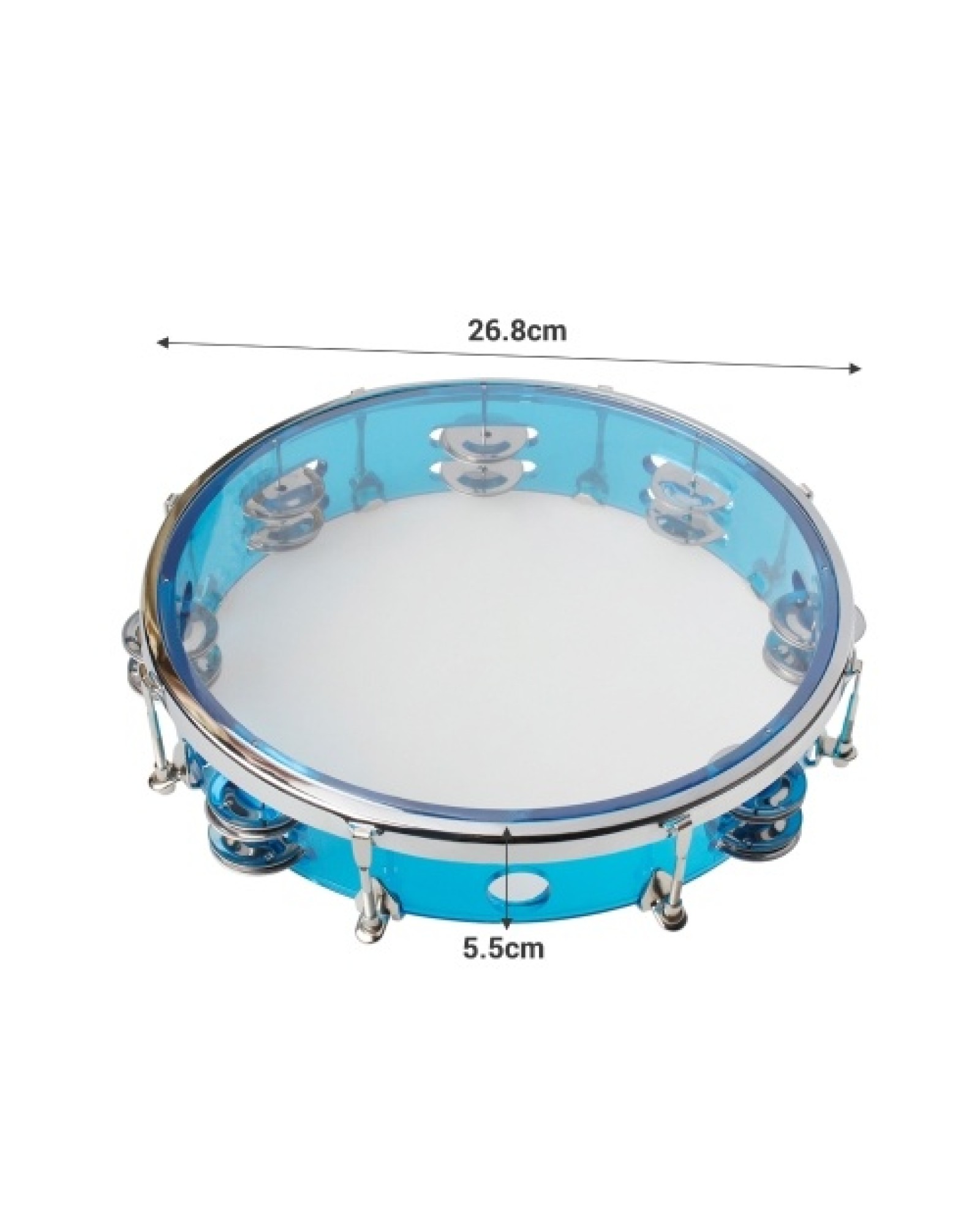 10 Inch Hand Held Tambourine Double Row Tambourine Drum Set Percussion Instrument