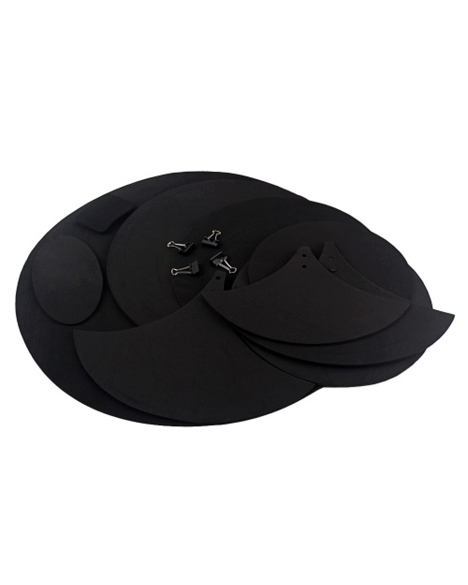 Cymbal Drum Mute Pads Drum Mute Pad Mat Drum Head Pad &amp; Sound Off Blocks Belt Mat