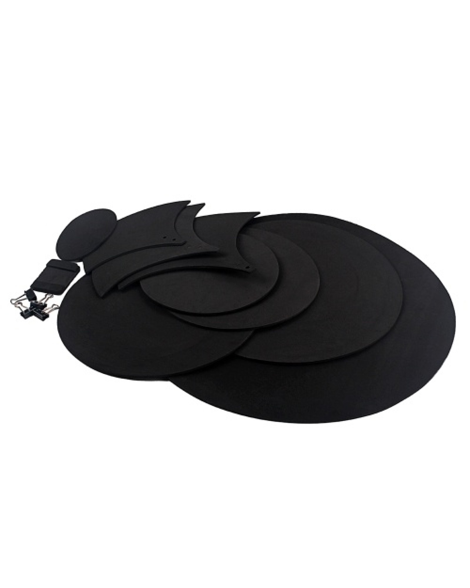 Cymbal Drum Mute Pads Drum Mute Pad Mat Drum Head Pad &amp; Sound Off Blocks Belt Mat