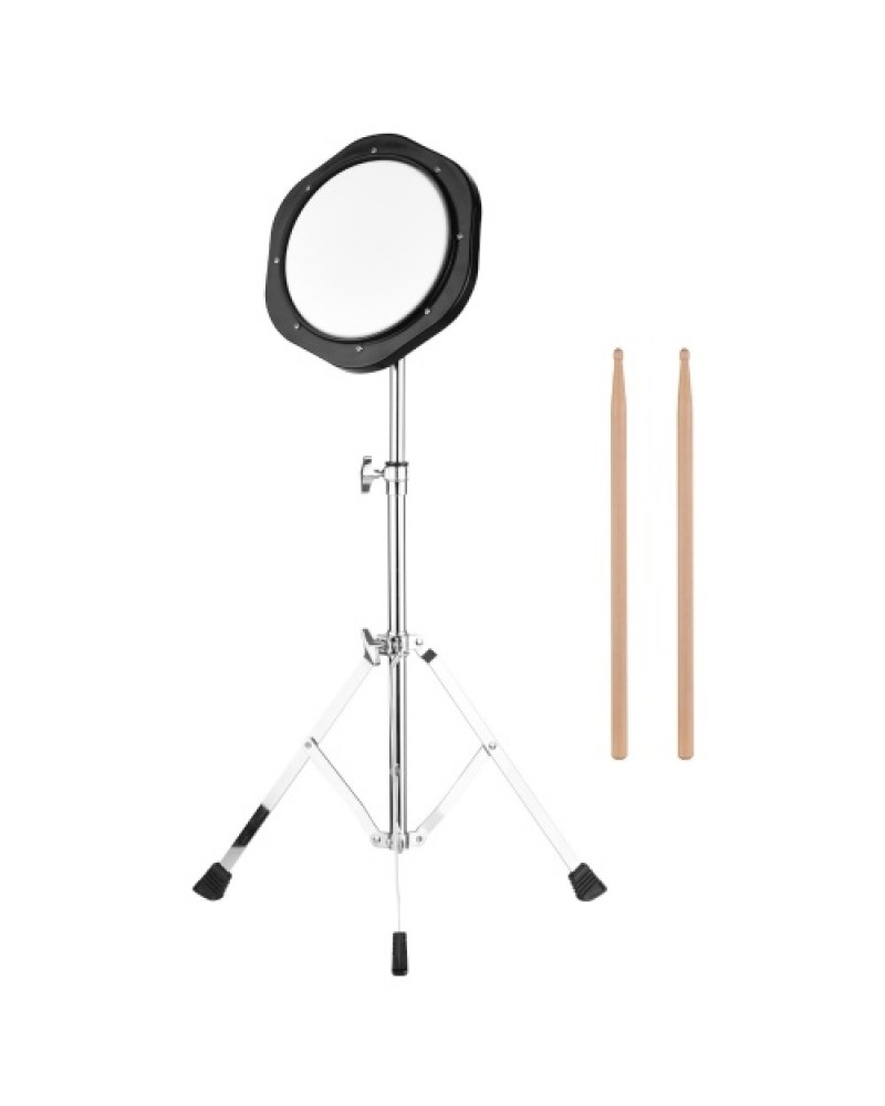 8 Inch Dumb Silent Drum Set Percussion Instrument 8mm Screw Connector 79-120cm Adjustable Height