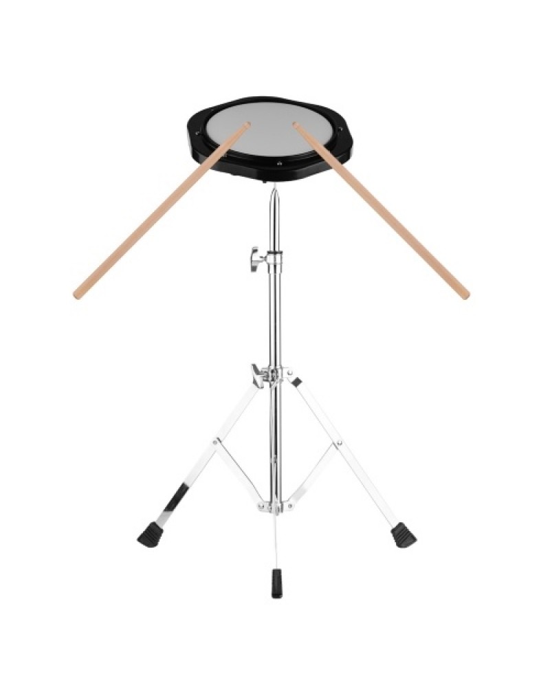 8 Inch Dumb Silent Drum Set Percussion Instrument 8mm Screw Connector 79-120cm Adjustable Height