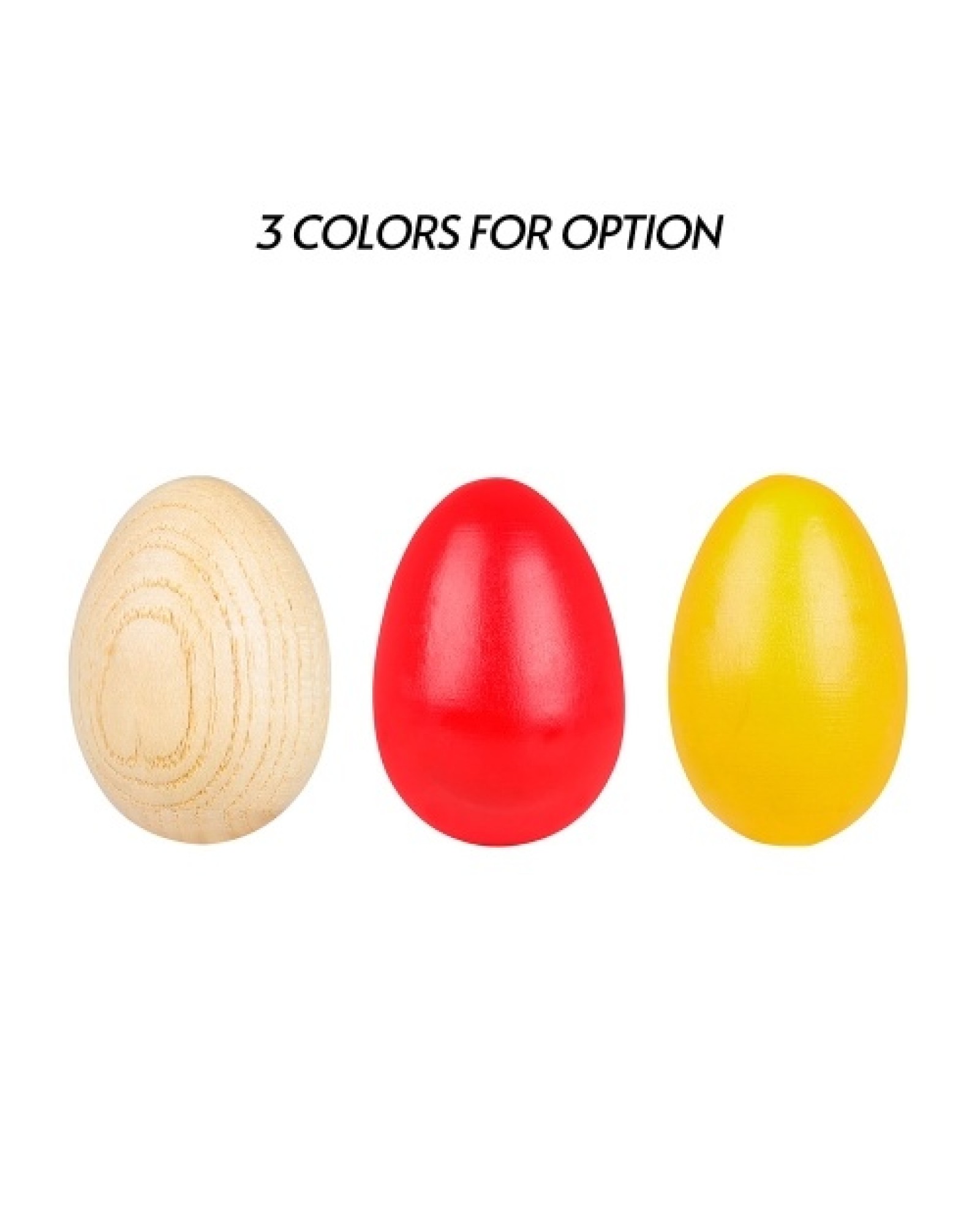 Wooden Maracas Egg Shakers Musical Percussion Instrument Eggs 2pcs