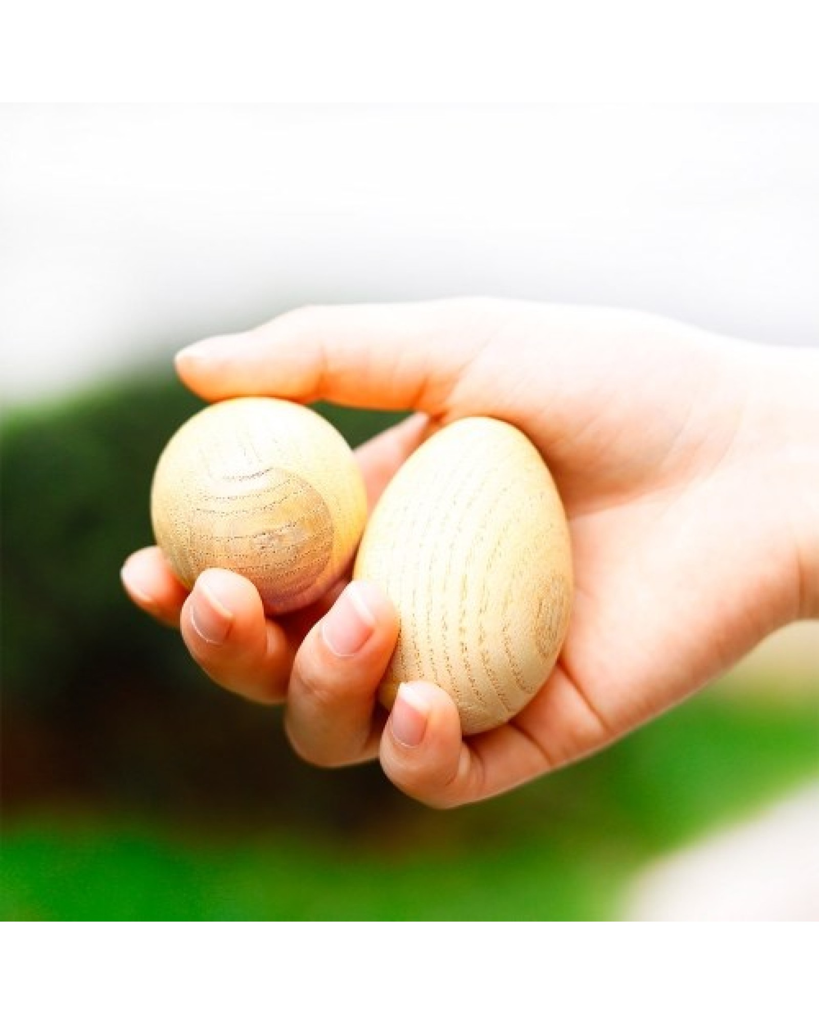 Wooden Maracas Egg Shakers Musical Percussion Instrument Eggs 2pcs