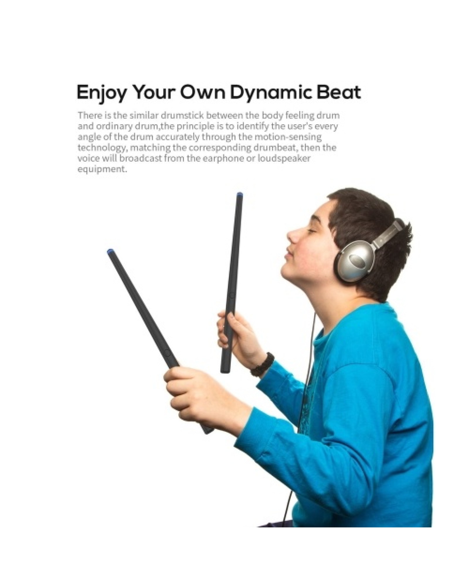 Electronic Drumsticks Somatosensory Drum Kit Portable Virtua Air Drum Stick