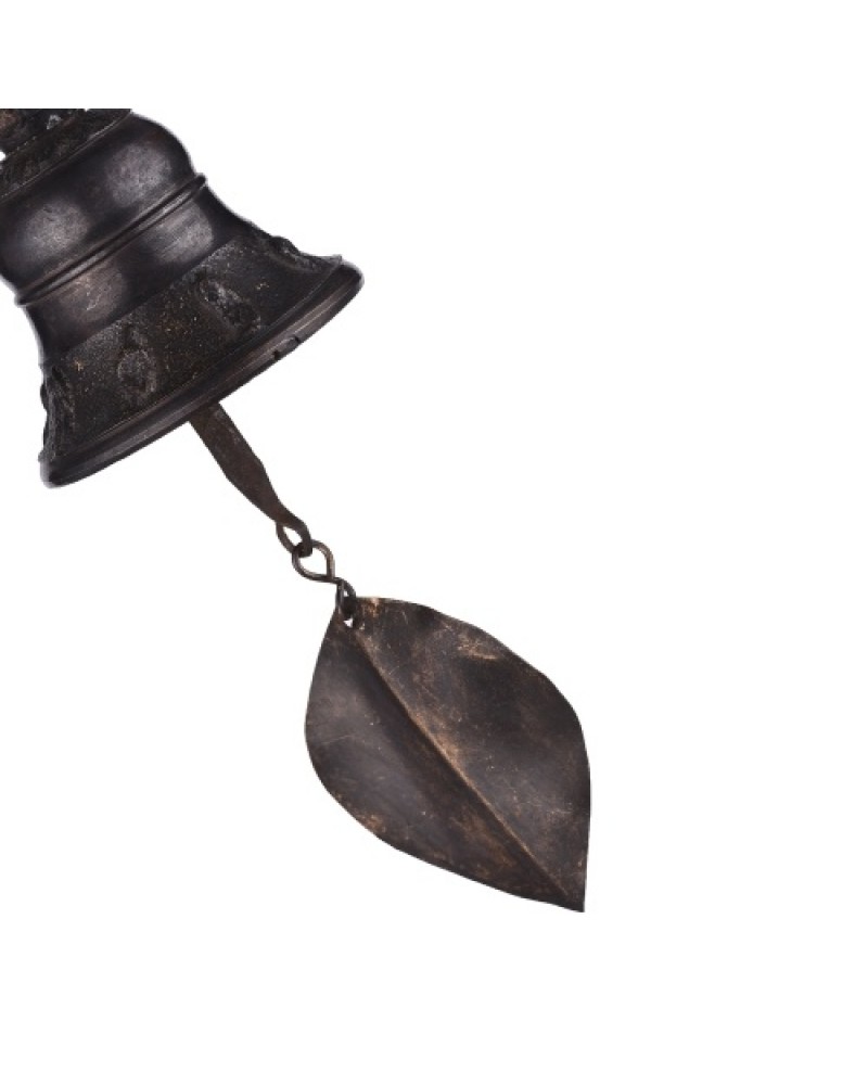 Wind Bell Vintage Style Hanging Chime Metal Wind Bell with Hanging Loop for Home Garden Yard Decor (6.5cm Diameter)