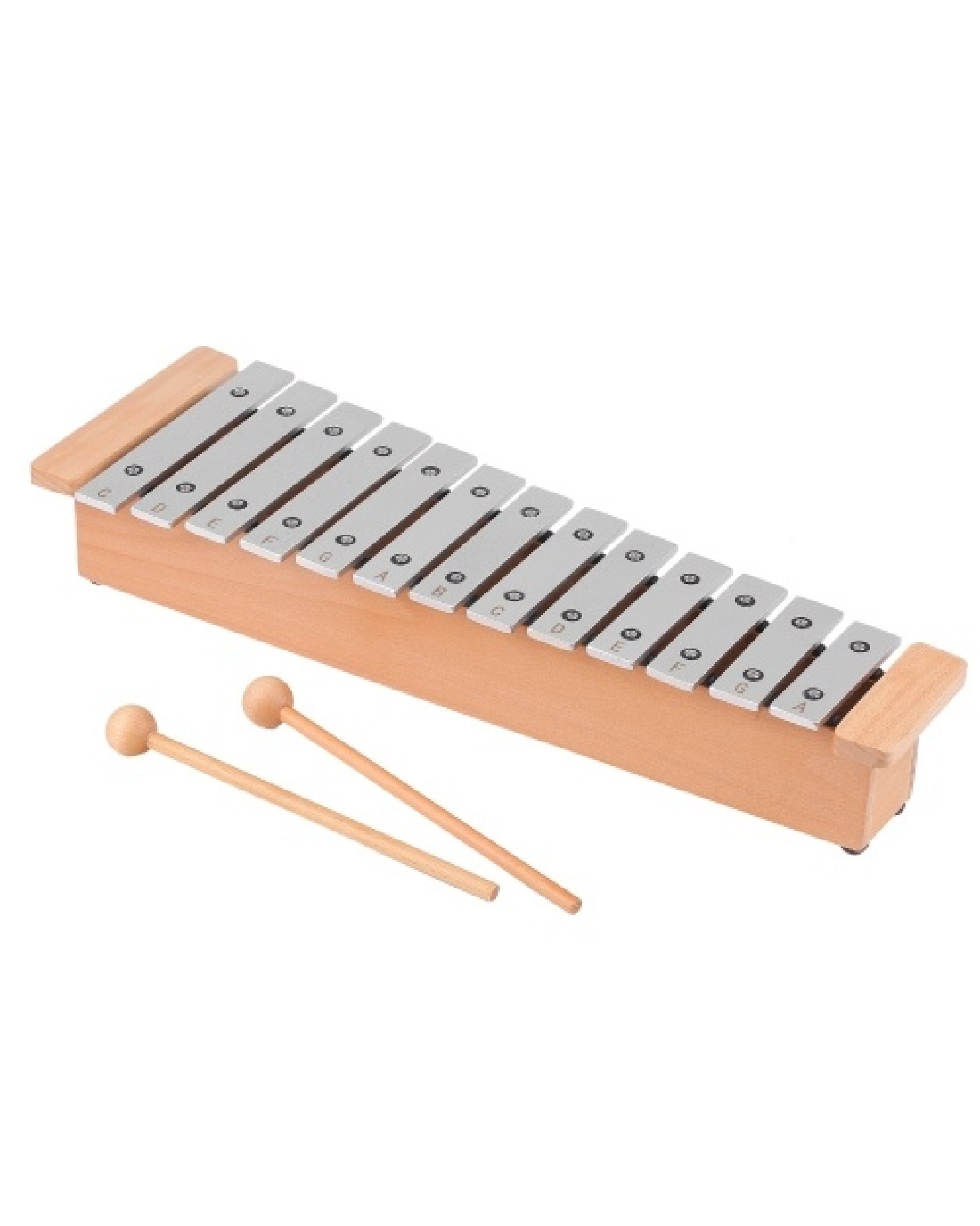 13-Note Glockenspiel Portable Aluminum Piano Xylophone Percussion Instrument Musical Instrument with Wooden Sticks