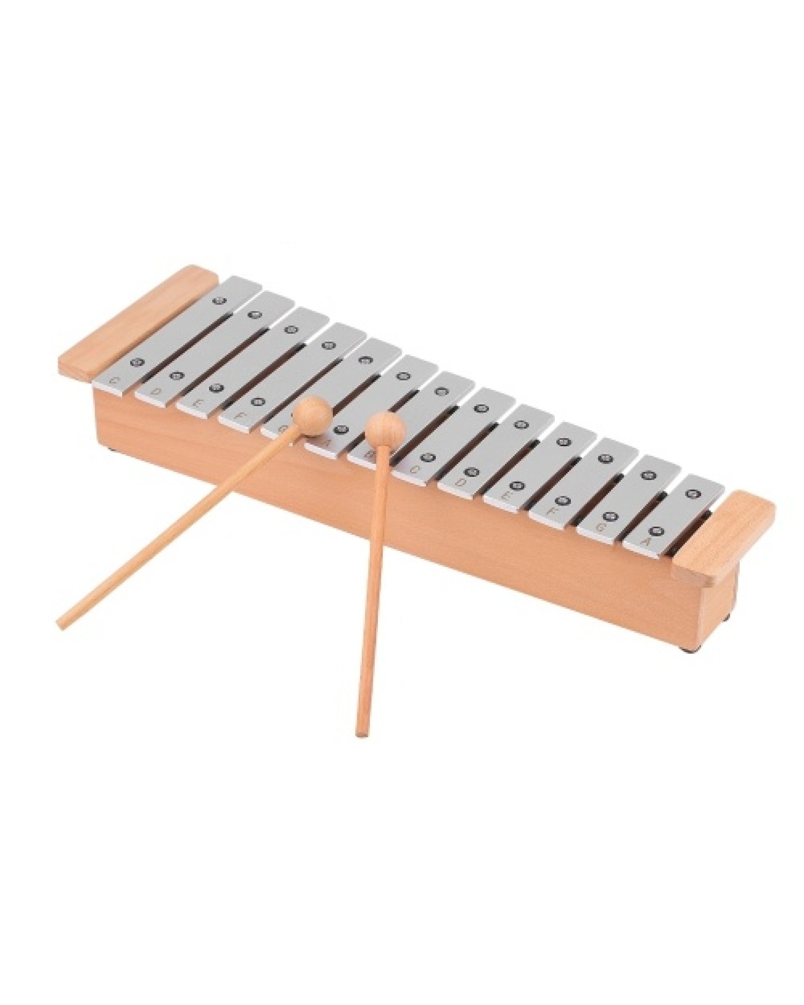 13-Note Glockenspiel Portable Aluminum Piano Xylophone Percussion Instrument Musical Instrument with Wooden Sticks