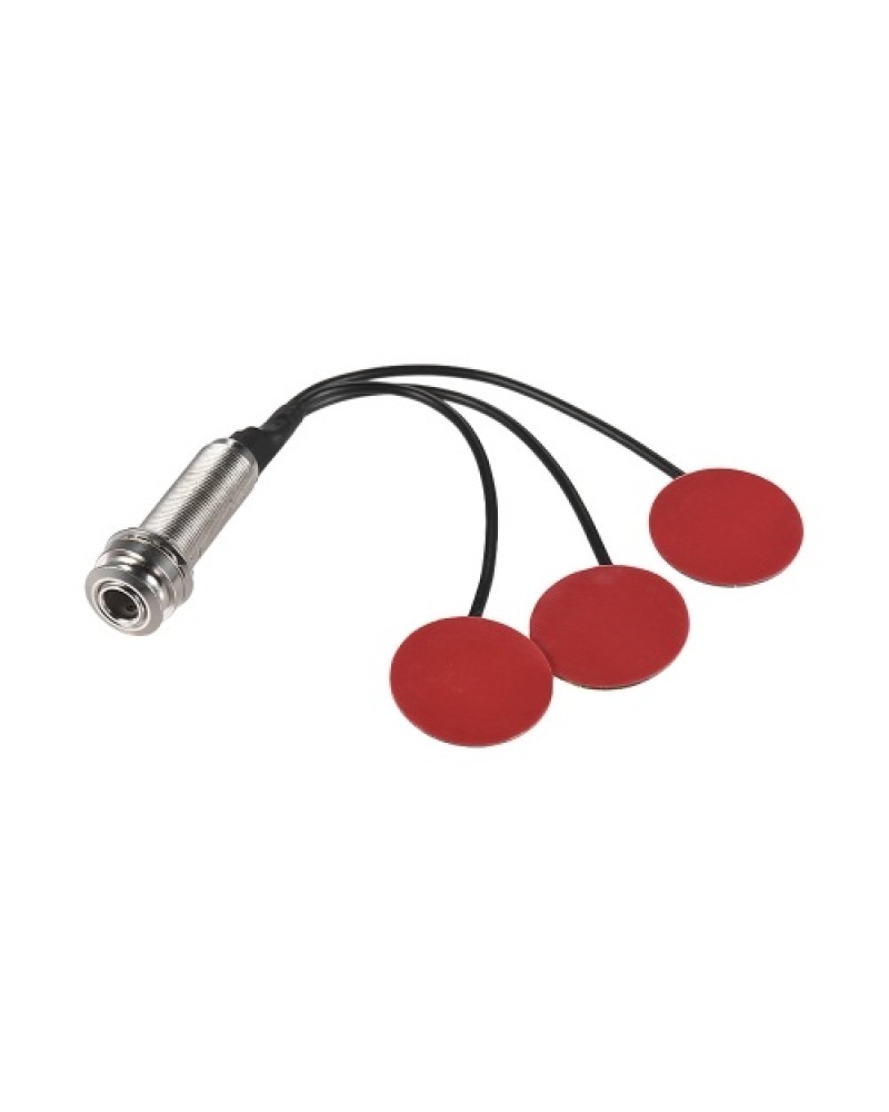 Self-adhesive Pickups Piezo Transducer 3 in 1 Microphone Contact for Kalimba Mbira Thumb Piano