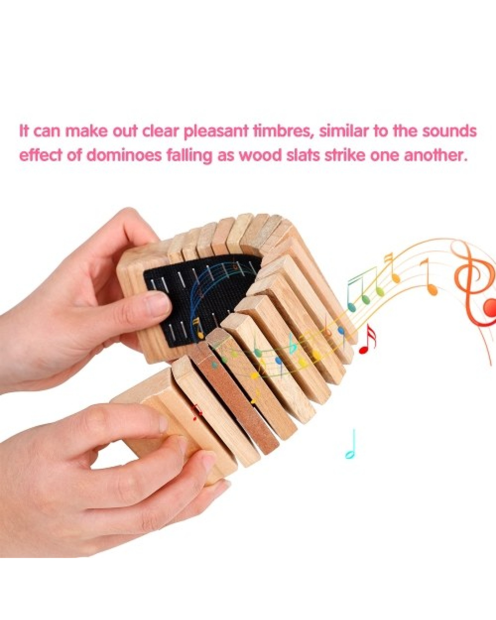 Musical Tooth Wood Wooden Clapper Educational Percussion Musical Instrument