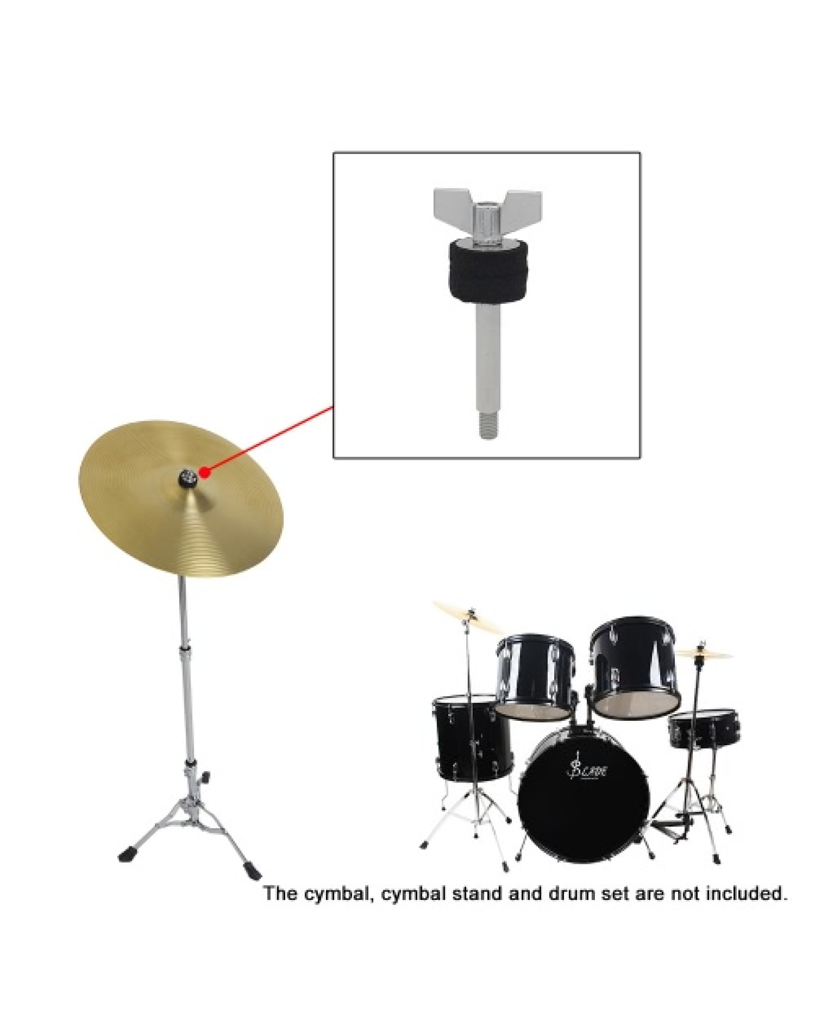 4 Inch Mini Metal Cymbal Stacker