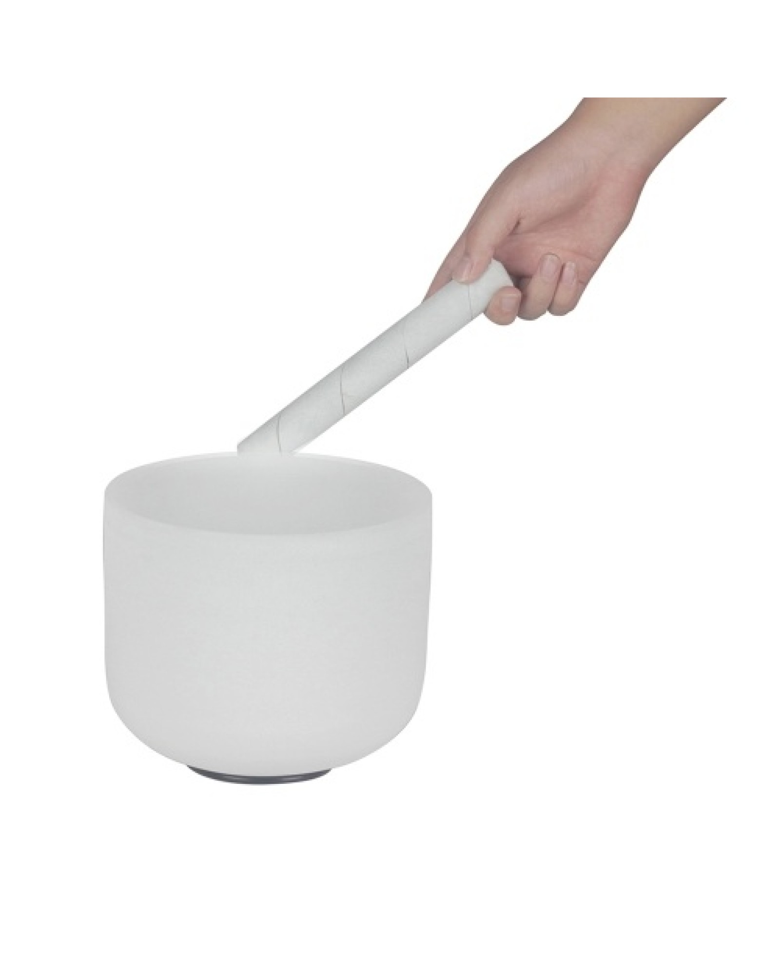 8 Inch Crystal Singing Bowl B Note with Mallet &amp; Rubber