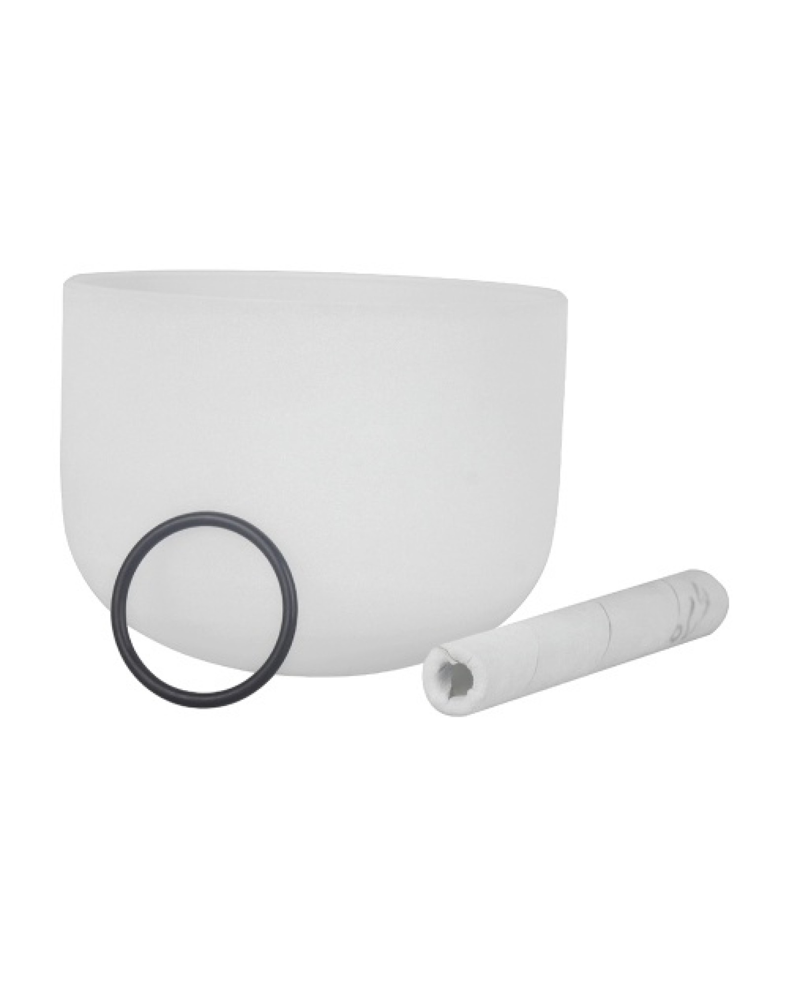 8 Inch Crystal Singing Bowl B Note with Mallet &amp; Rubber