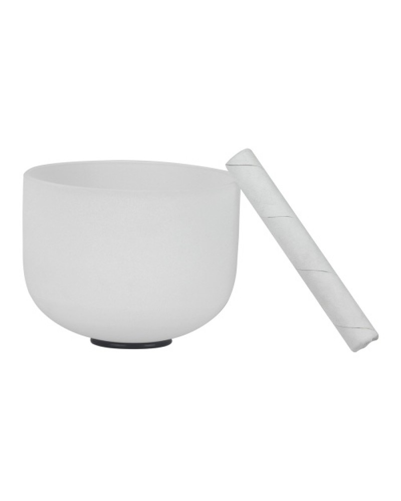 8 Inch Crystal Singing Bowl B Note with Mallet &amp; Rubber