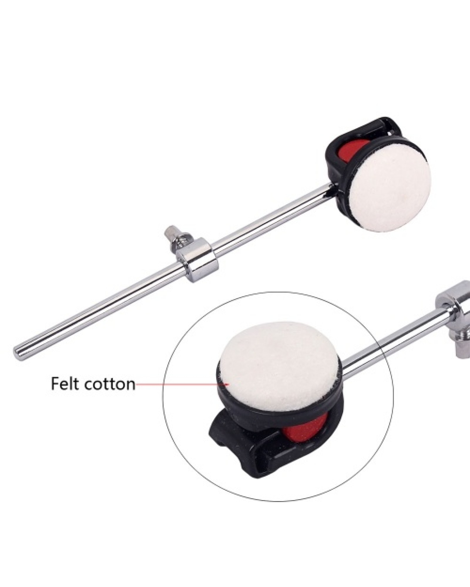 Percussion Hammer Drum Stick Bass Drum Beater Hammer Silicone Head