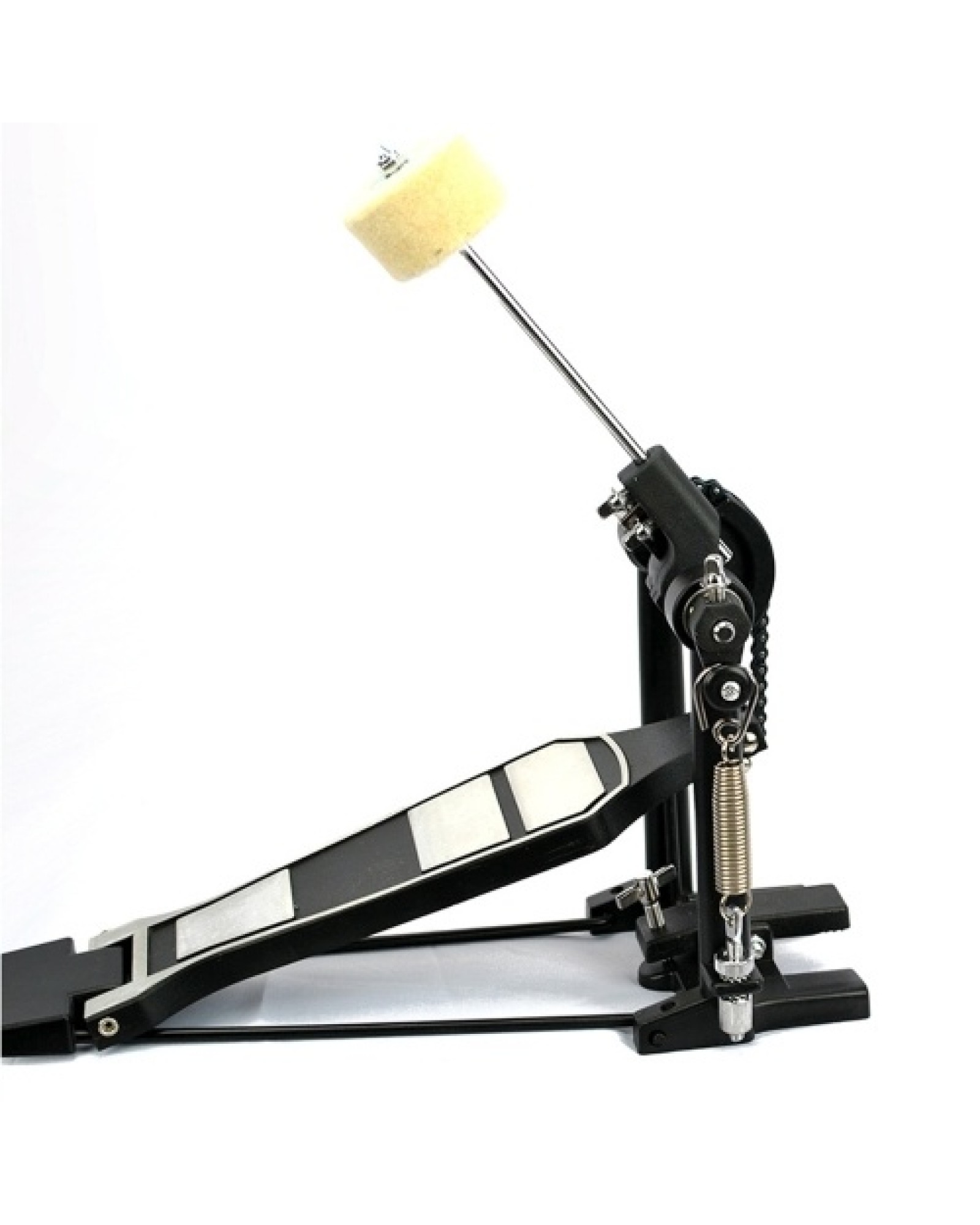 Drum Pedal with Drum Wool Beater Aluminium Alloy Singles Drum Pedal Drum Set Pedal Singles Pedal