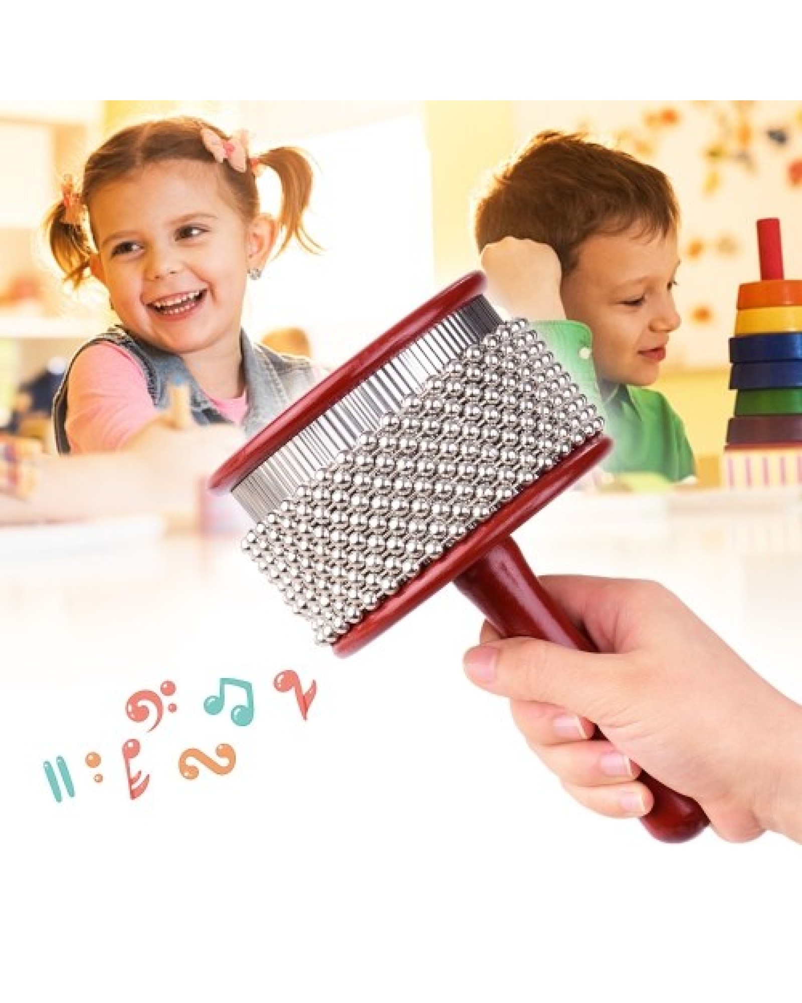 Wooden Cabasa Pop Hand Shaker