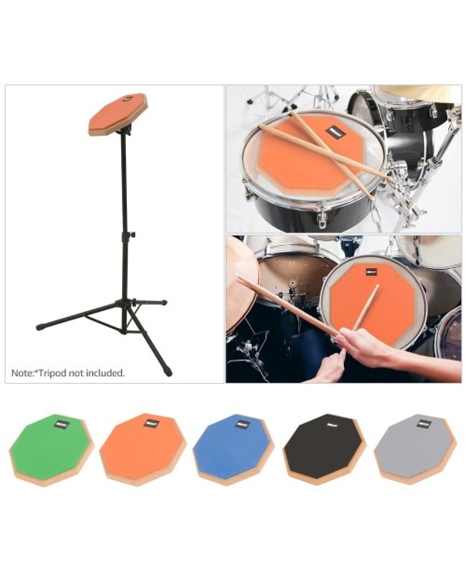8 Inch Silent Drum Practice Pad
