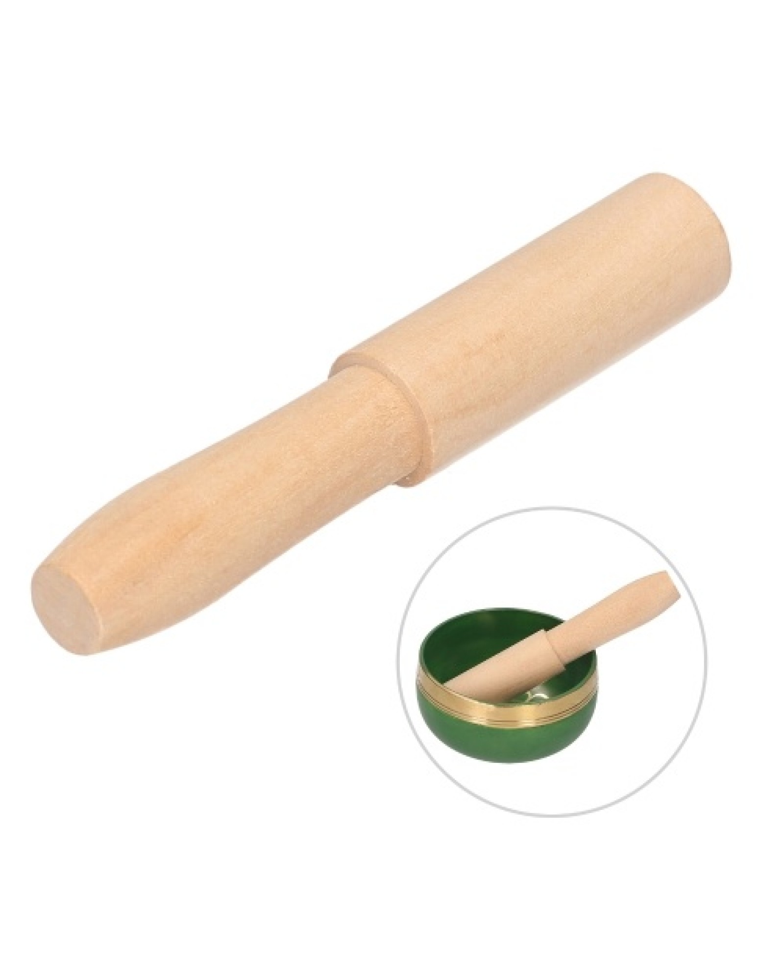 Tibetan Singing Bowl Mallet Buddha Sound Bowl Wood Striker Meditation Sound Bowl Mallet Wooden Stick for  Mindfulness Rel