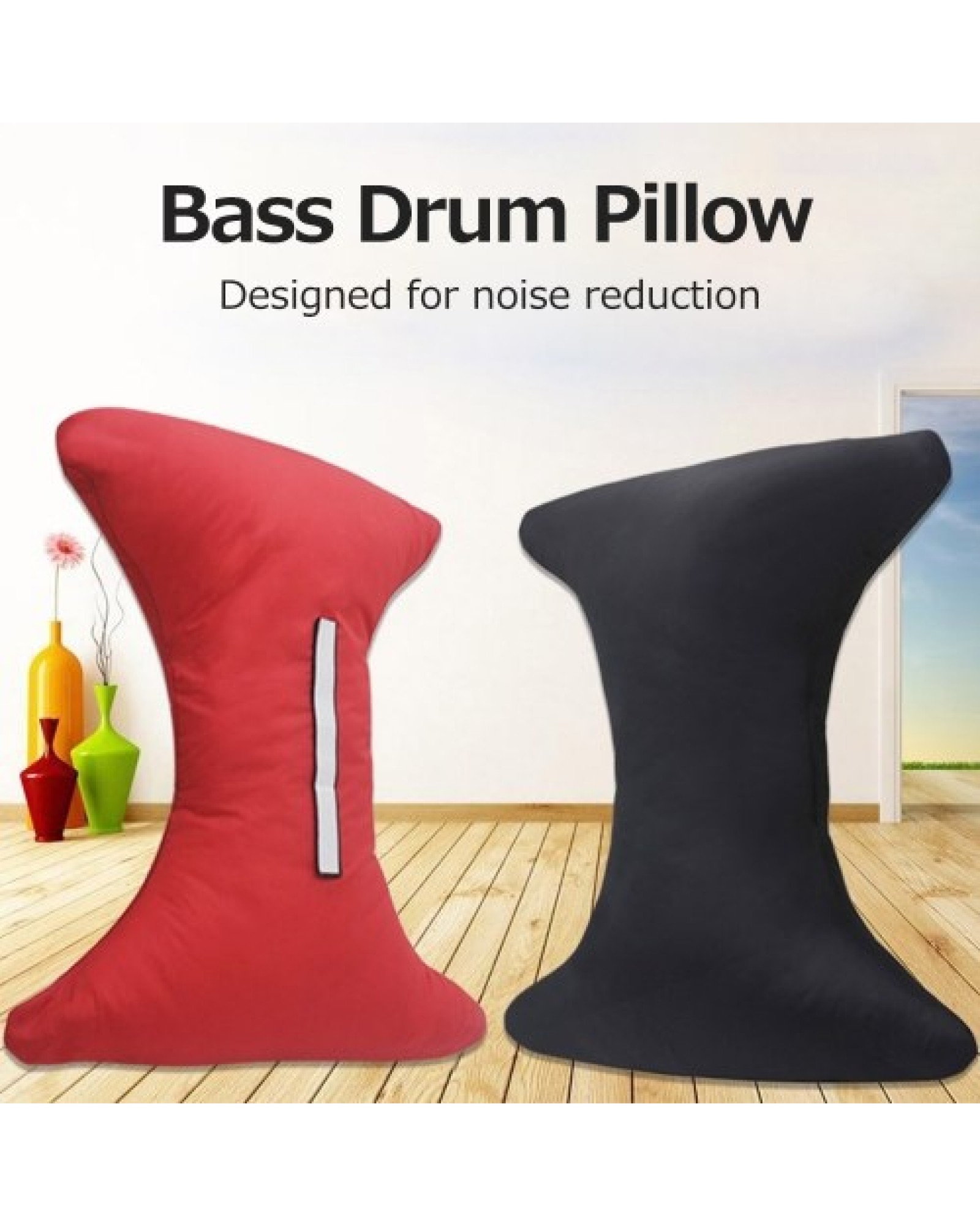Bass Drum Damper Adhesive Bass Drum Sound-absorbing Pillow Drum Practice Noise Reduction Cushion Pad