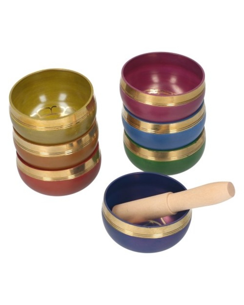 Tibetan Singing Bowl Set Buddha Sound Bowl and Wood Mallet Charka Bowl Meditation Sound Bowl with Mallet Wooden Stick for Healin