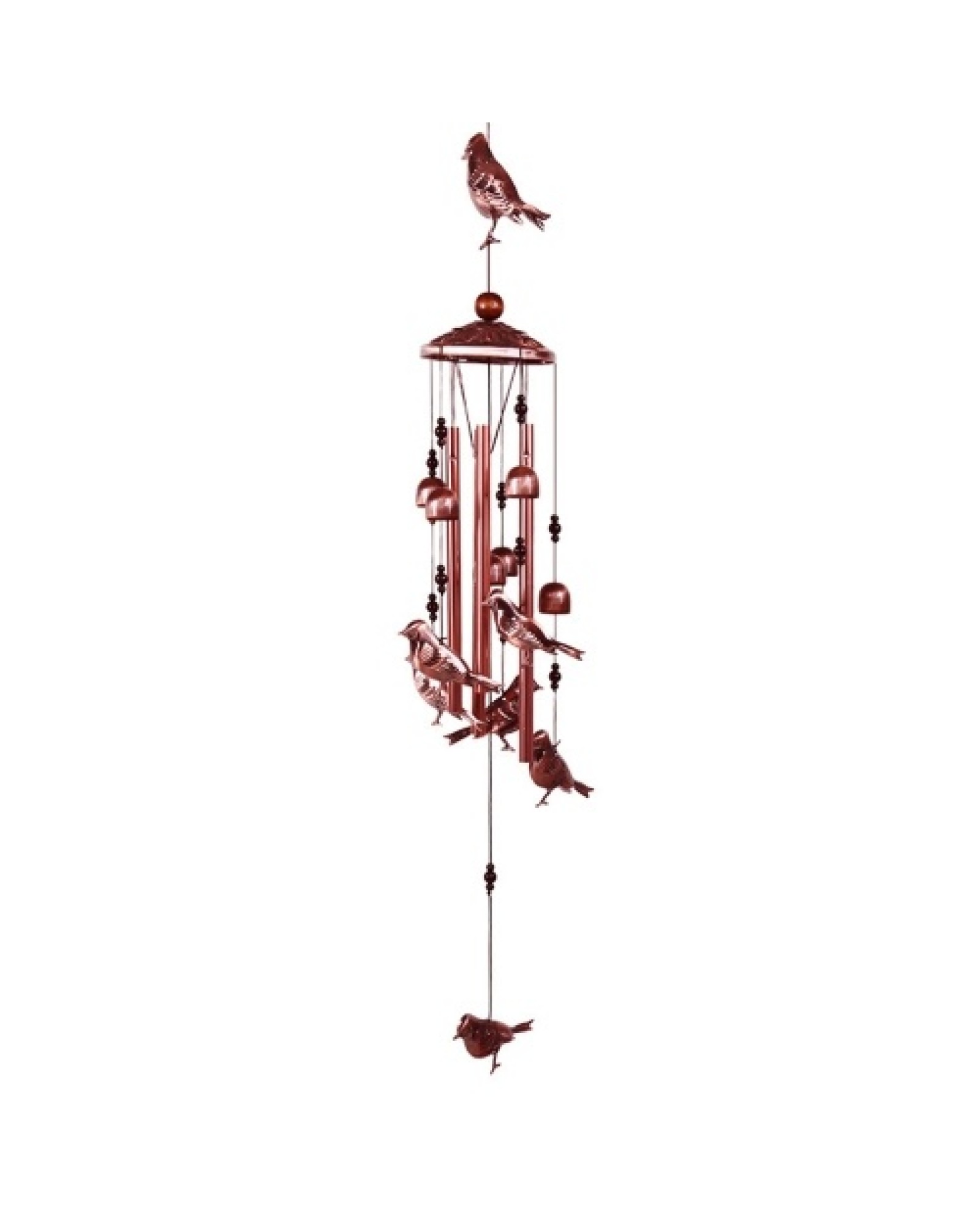 Bird Wind Chimes 4 Aluminum Tubes 6 Bells 7 Birds Windbells for Indoor Outdoor Decoration