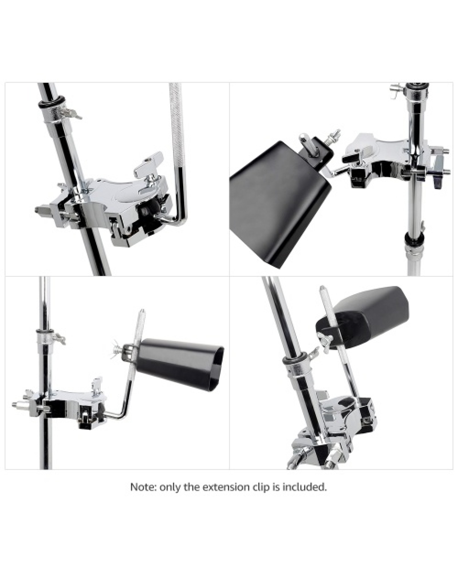 Adjustable Tom Drum Mounting Bracket Extension Clip Musical Instrument Accessory Bracket Extension Clip Bracket Extension Clip
