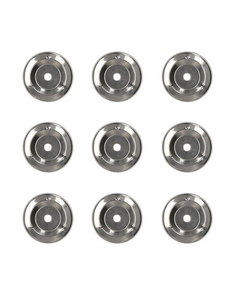 50pcs Tambourine Bell Ring Jingle Bell Stainless Steel for Handbell Tambourine Church Tambourines