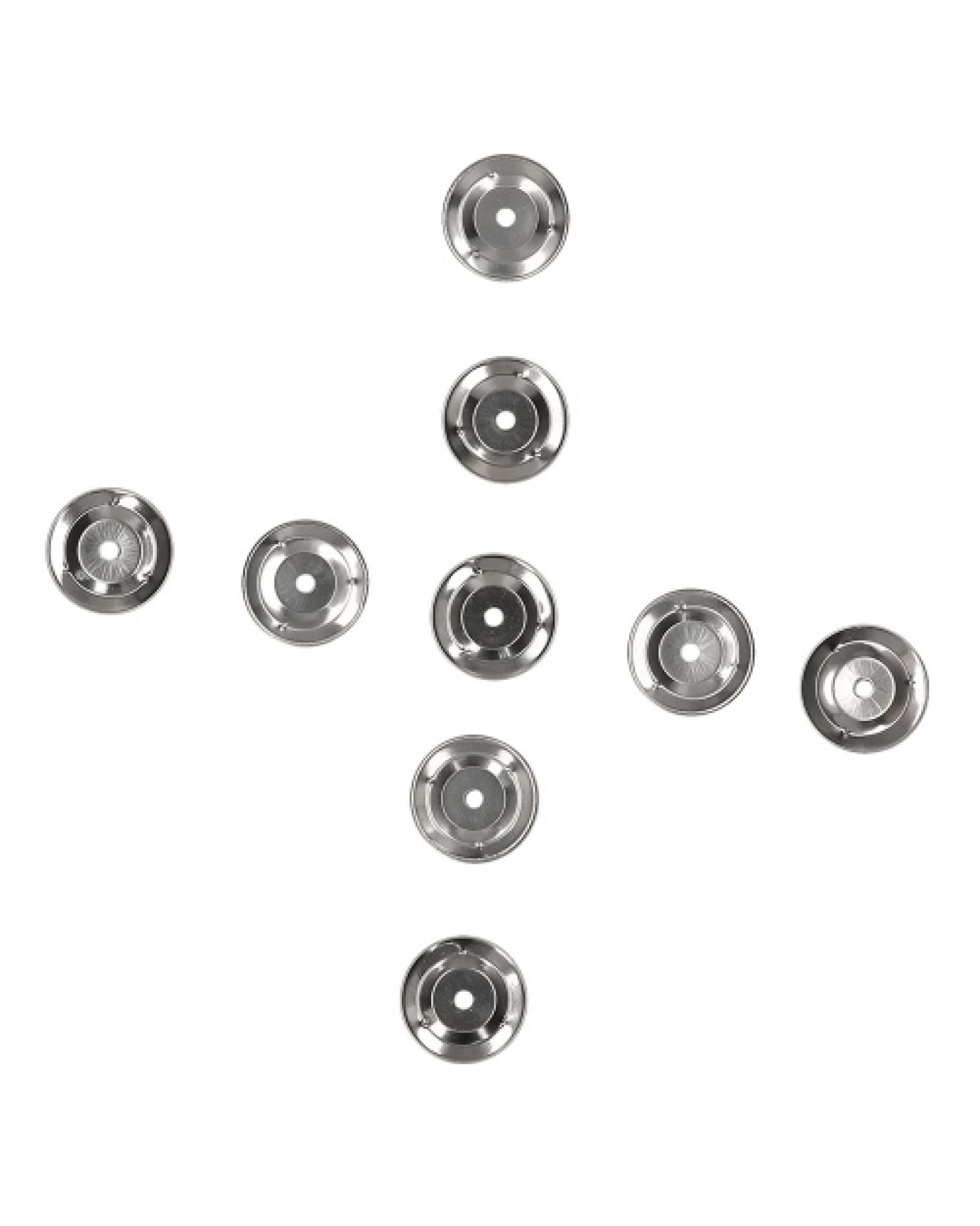 50pcs Tambourine Bell Ring Jingle Bell Stainless Steel for Handbell Tambourine Church Tambourines