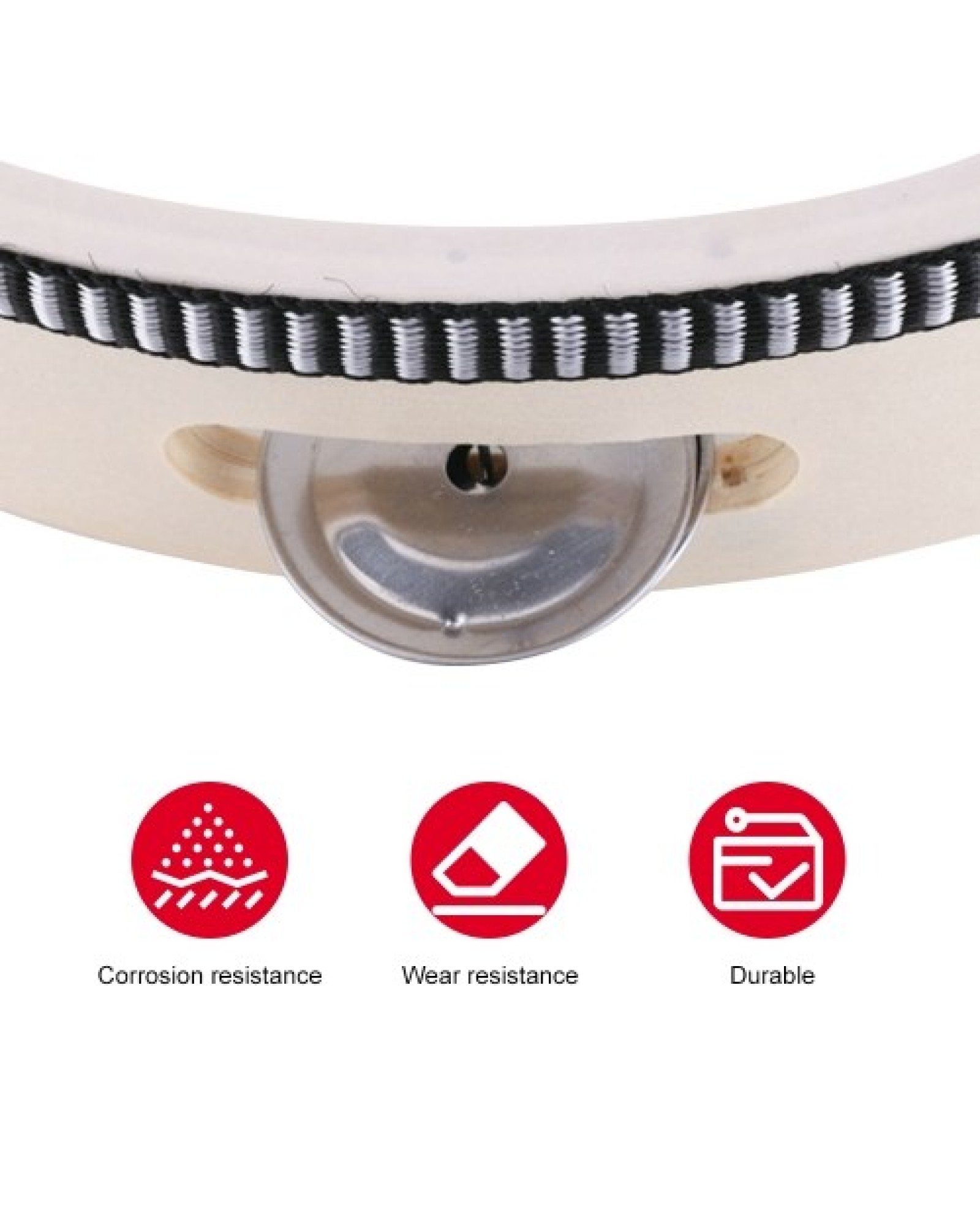 50pcs Tambourine Bell Ring Jingle Bell Stainless Steel for Handbell Tambourine Church Tambourines