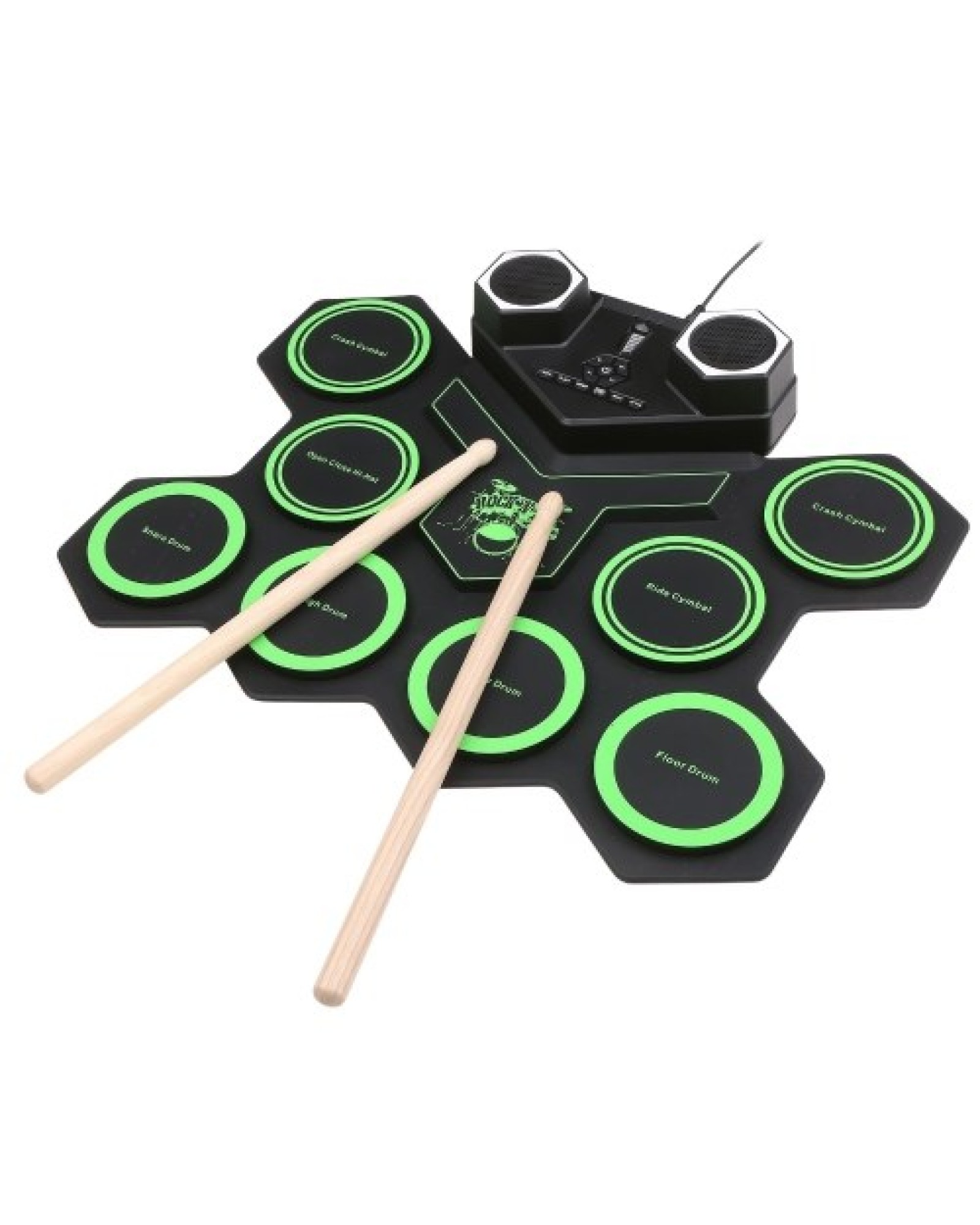USB Portable Roll Up Drum Kit Silicone Roll Up Electronic Drum Roll-up Drum Sets Portable Drums Foldable Drum Kit for Beginners 