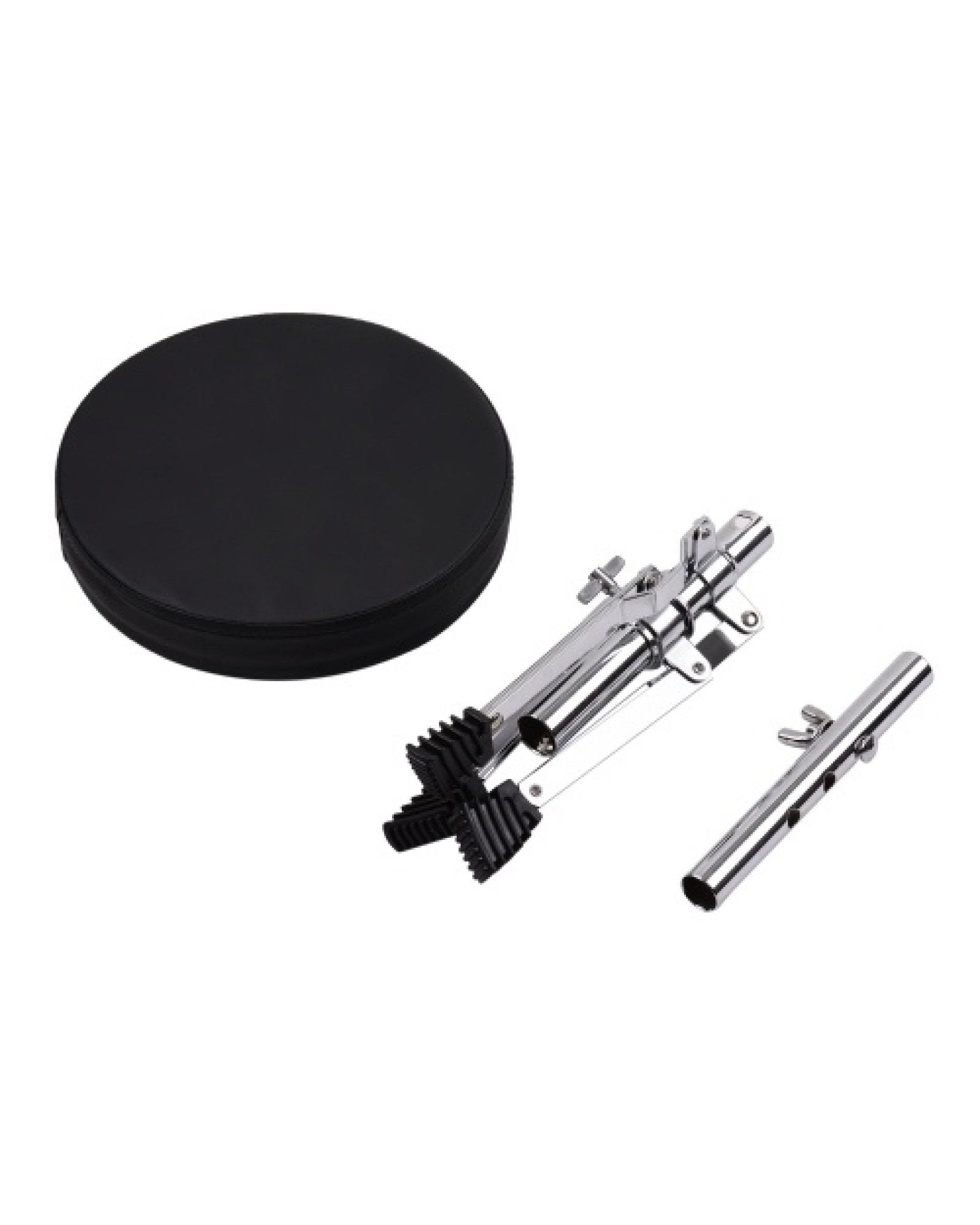 Juniors Drum Throne Round Padded Drum Seat Stool Single-braced Stainless Steel Legs Anti-slip