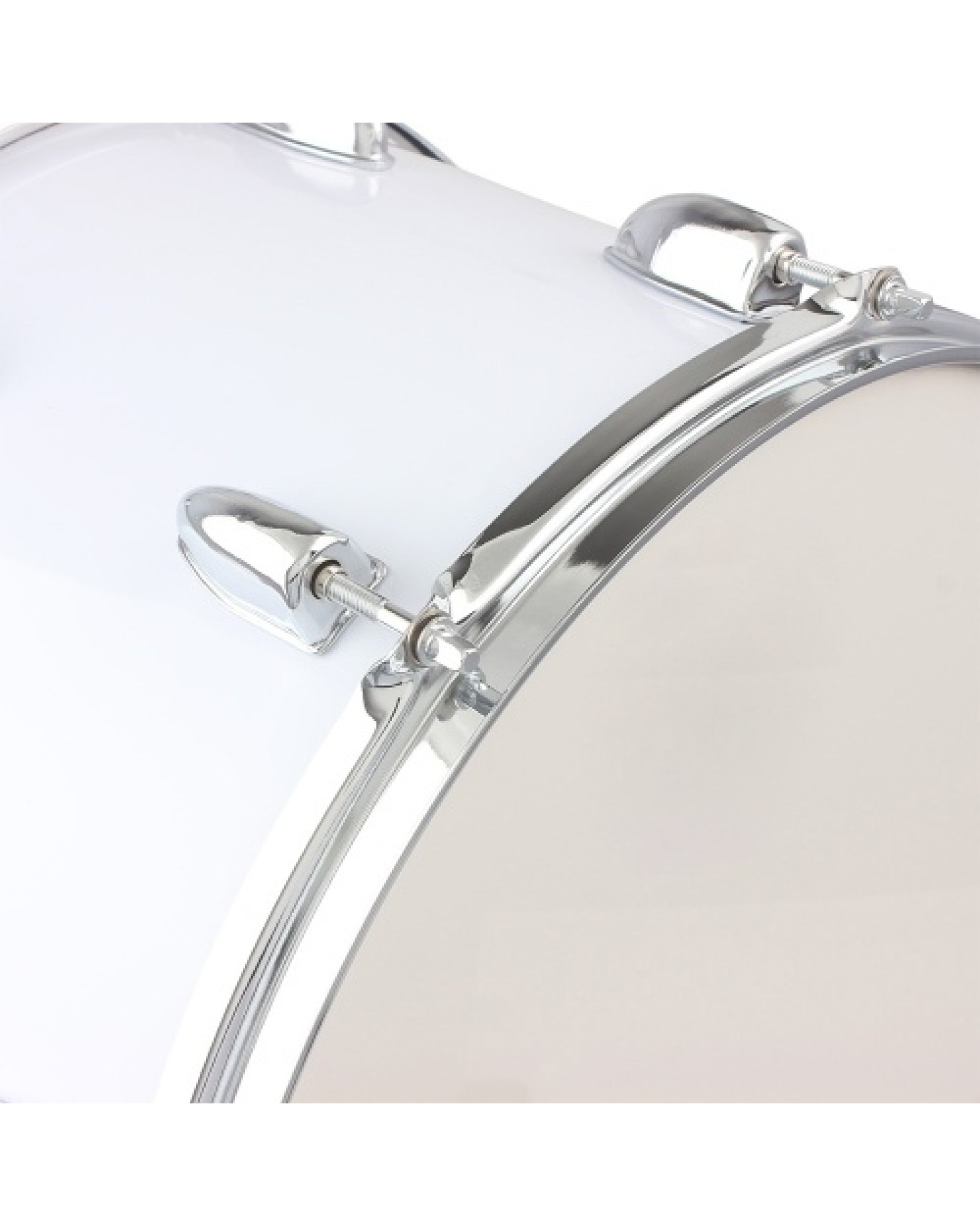 14 x10 inches Marching Drum   Drumsticks   Key   Strap White