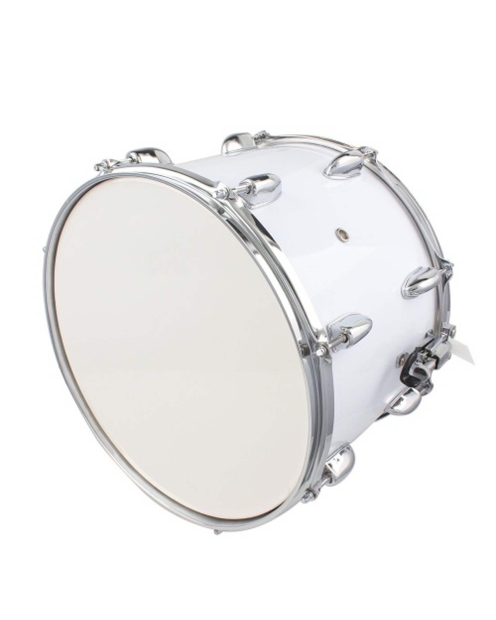 14 x10 inches Marching Drum   Drumsticks   Key   Strap White