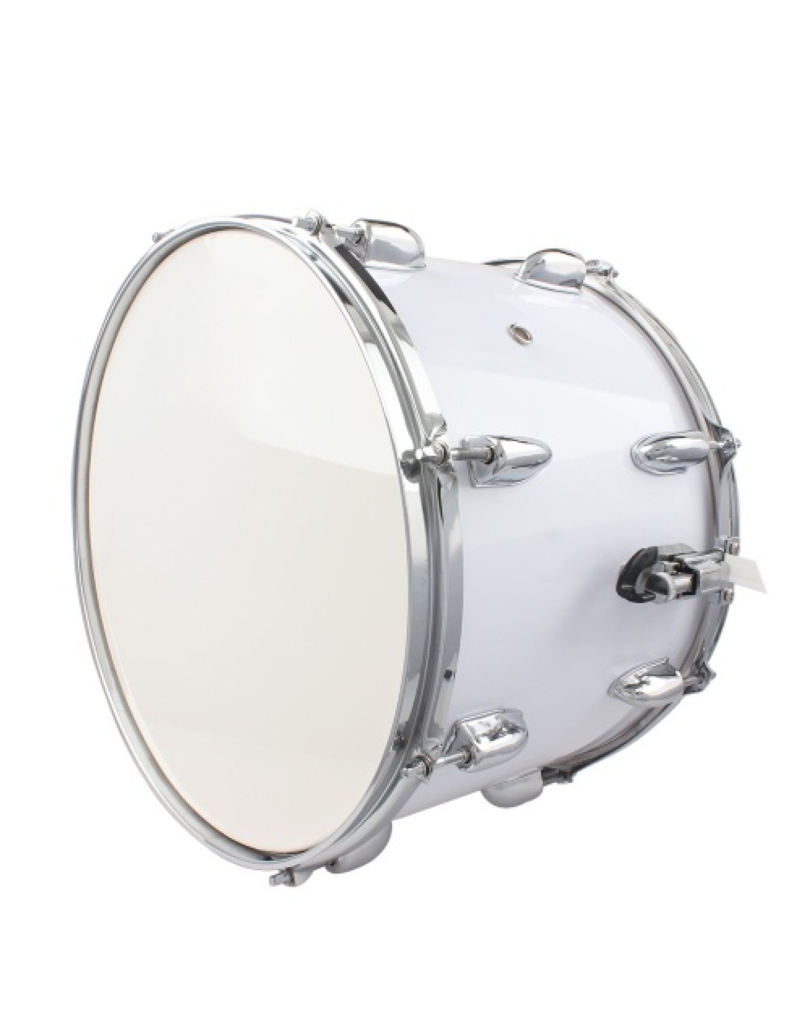 14 x10 inches Marching Drum   Drumsticks   Key   Strap White