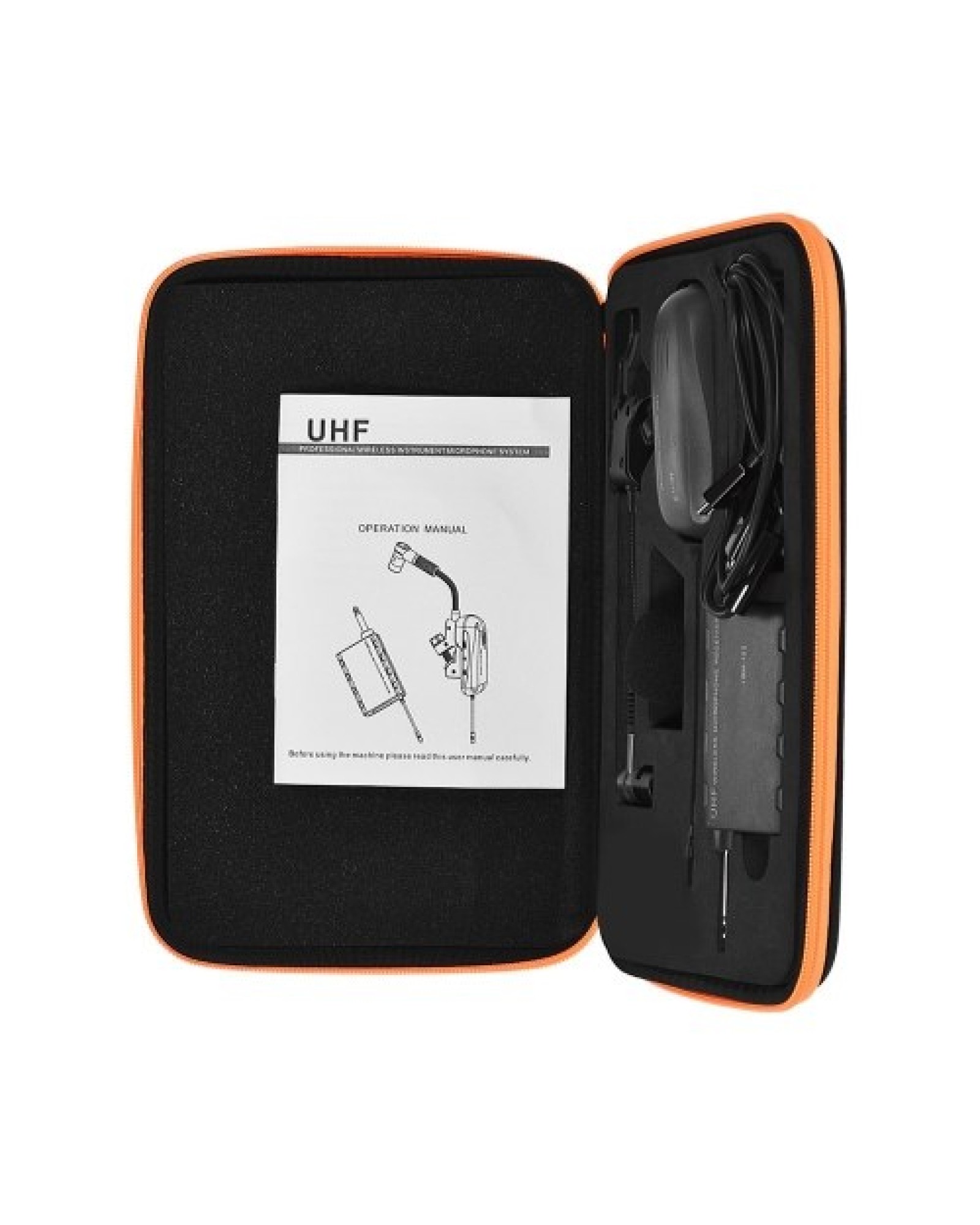 Baomic BM-12/V2 Professional UHF Wireless Instrument Microphone System Receiver &amp; Transmitter