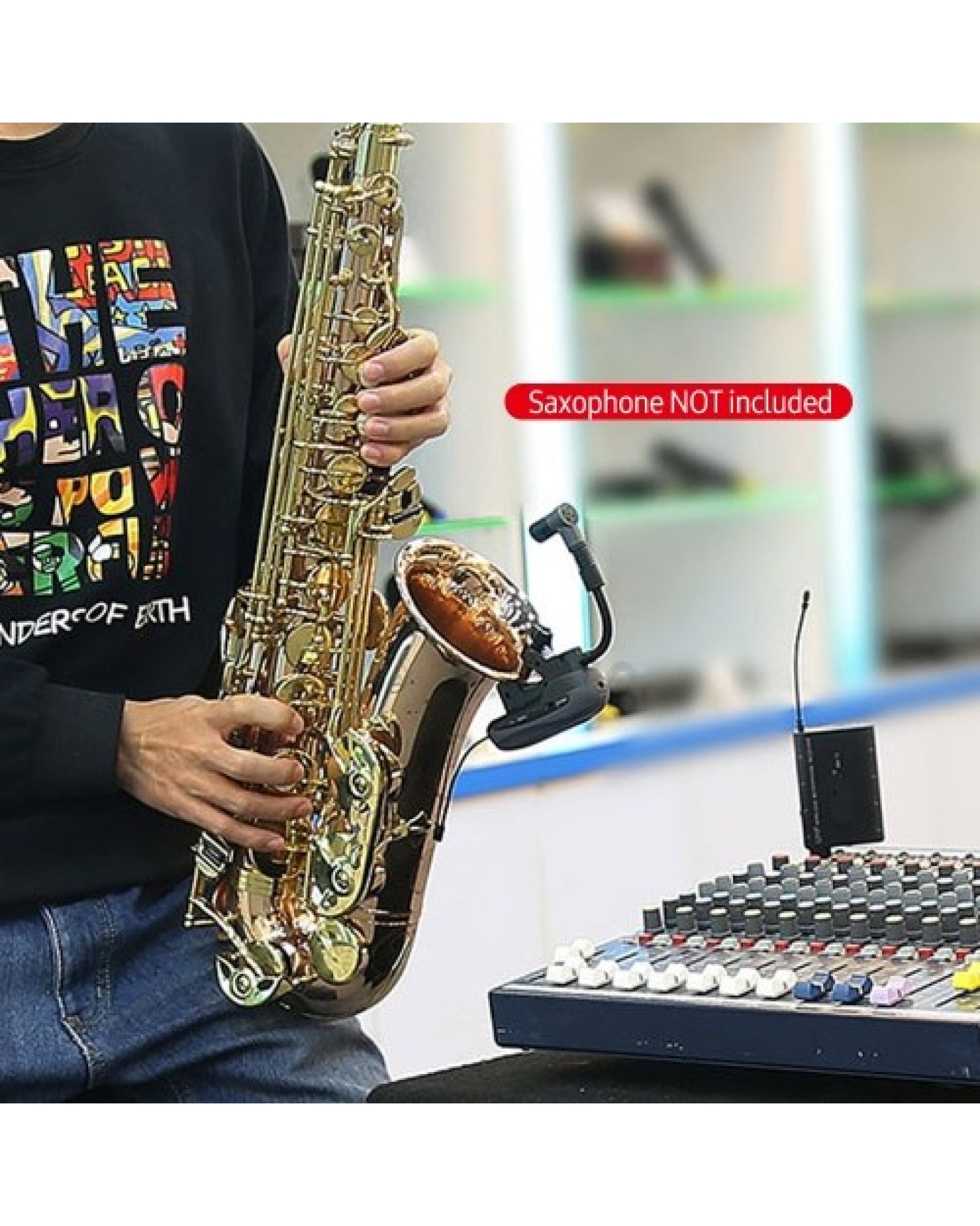 Baomic BM-12/V2 Professional UHF Wireless Instrument Microphone System Receiver &amp; Transmitter