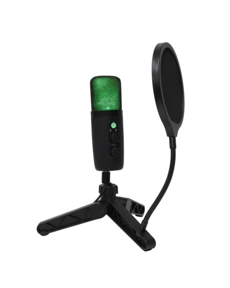 Desktop Microphone Set Cardioid PC Mic Condenser Microphone for Studio Recording Broadcasting Karaoke Singing