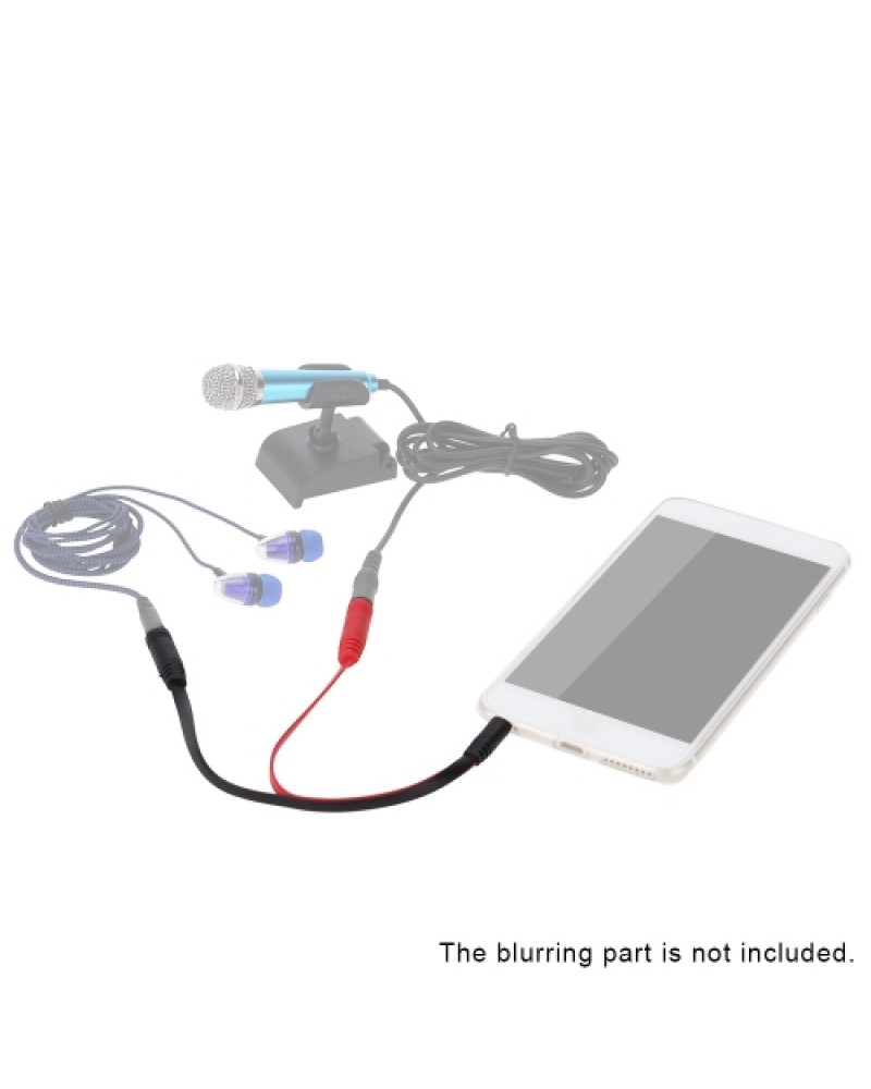 3.5mm Stereo Audio Male to 2 Female Y Splitter Mic Earphone Headphone Headset Jack Adapter Cable for Smartphone Tablet PC