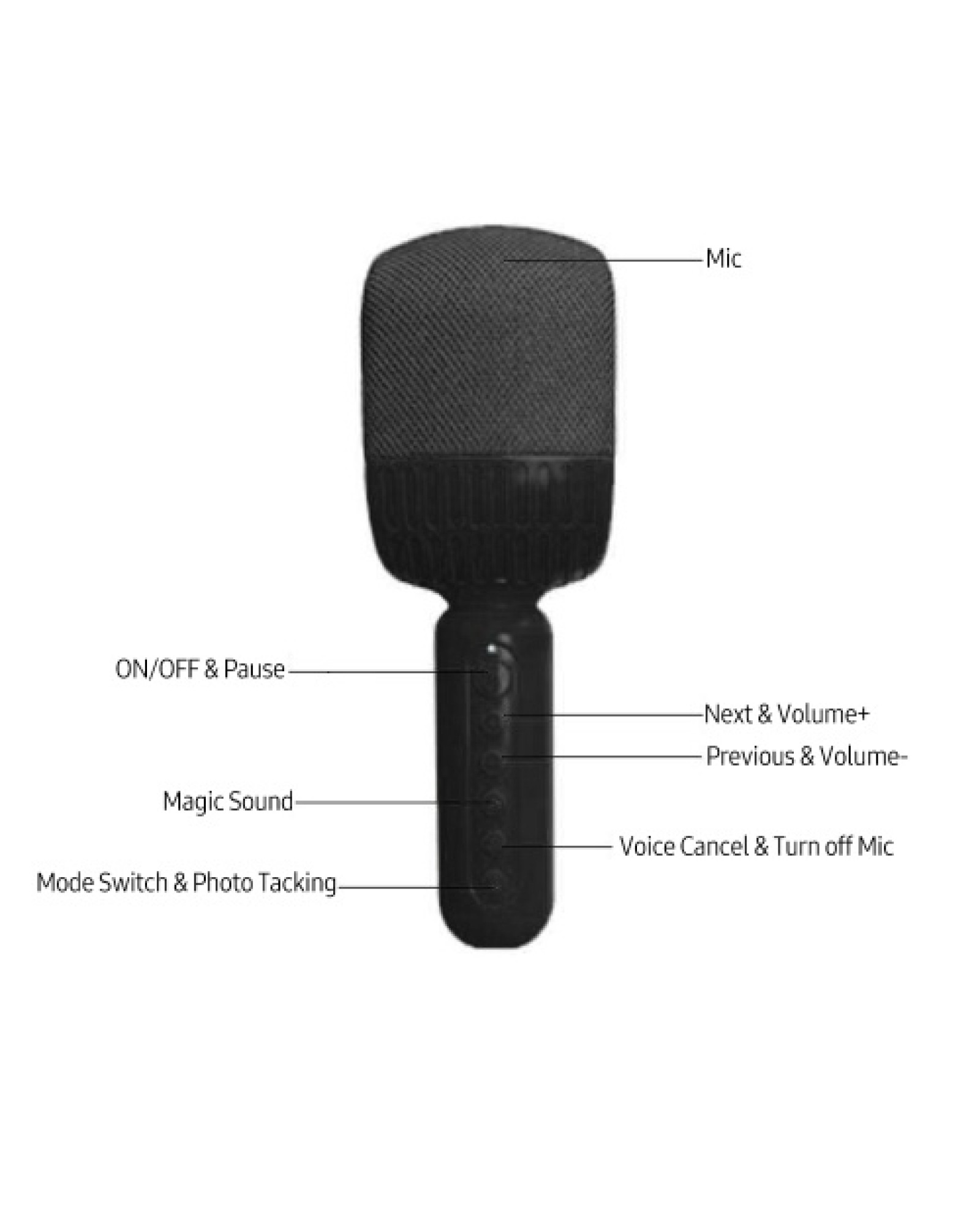 Wireless BT Karaoke Microphone HIFI Speaker