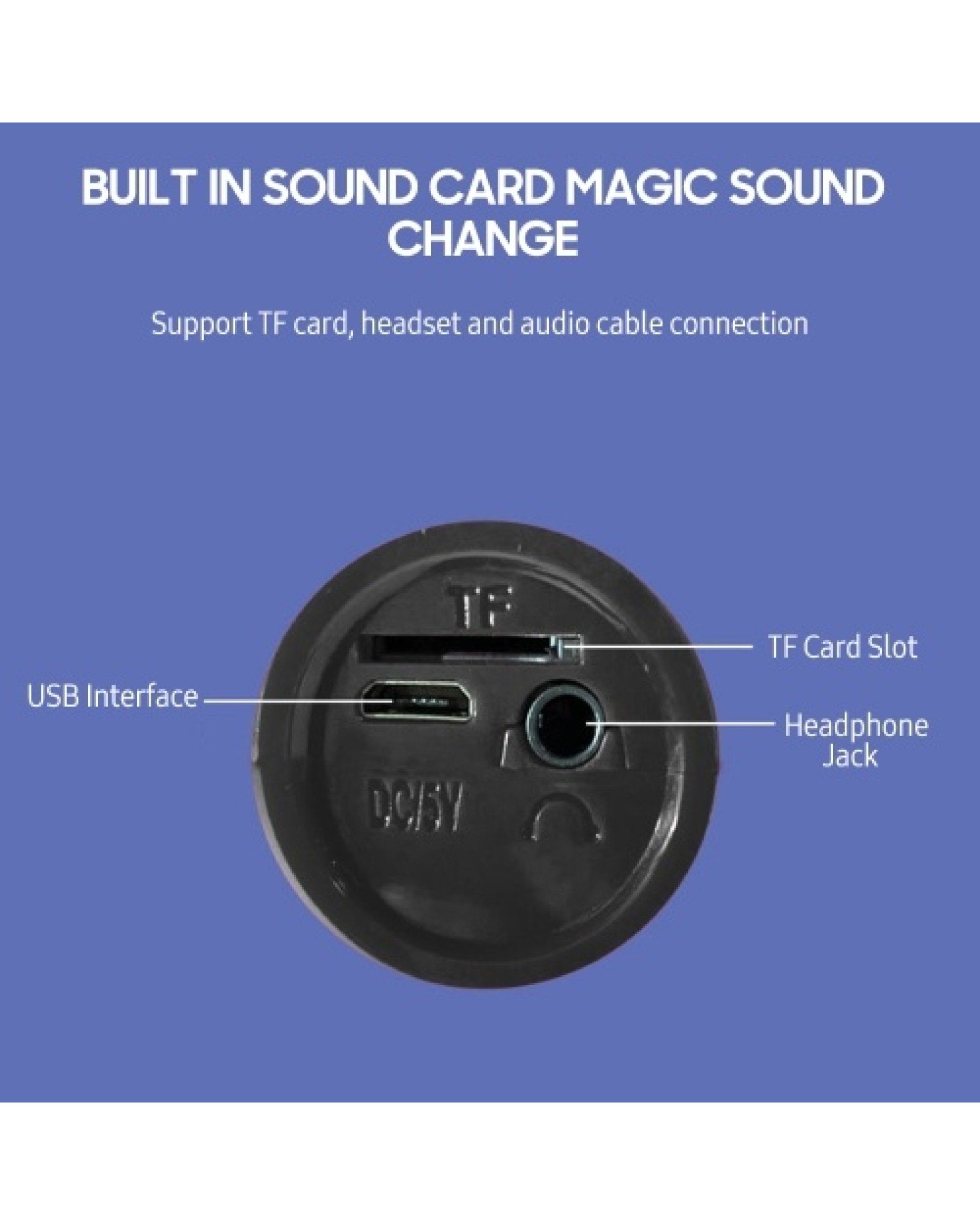 Wireless BT Karaoke Microphone HIFI Speaker