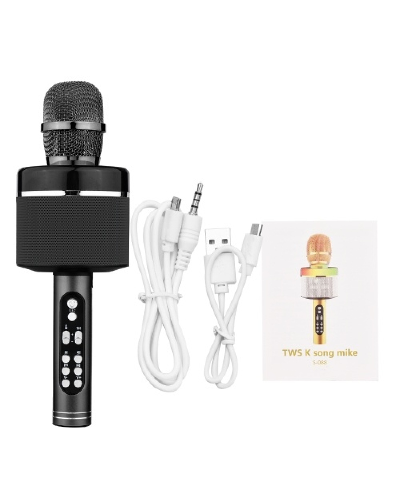 Wireless BT Karaoke Microphone Portable Handheld Mic Speaker Machine