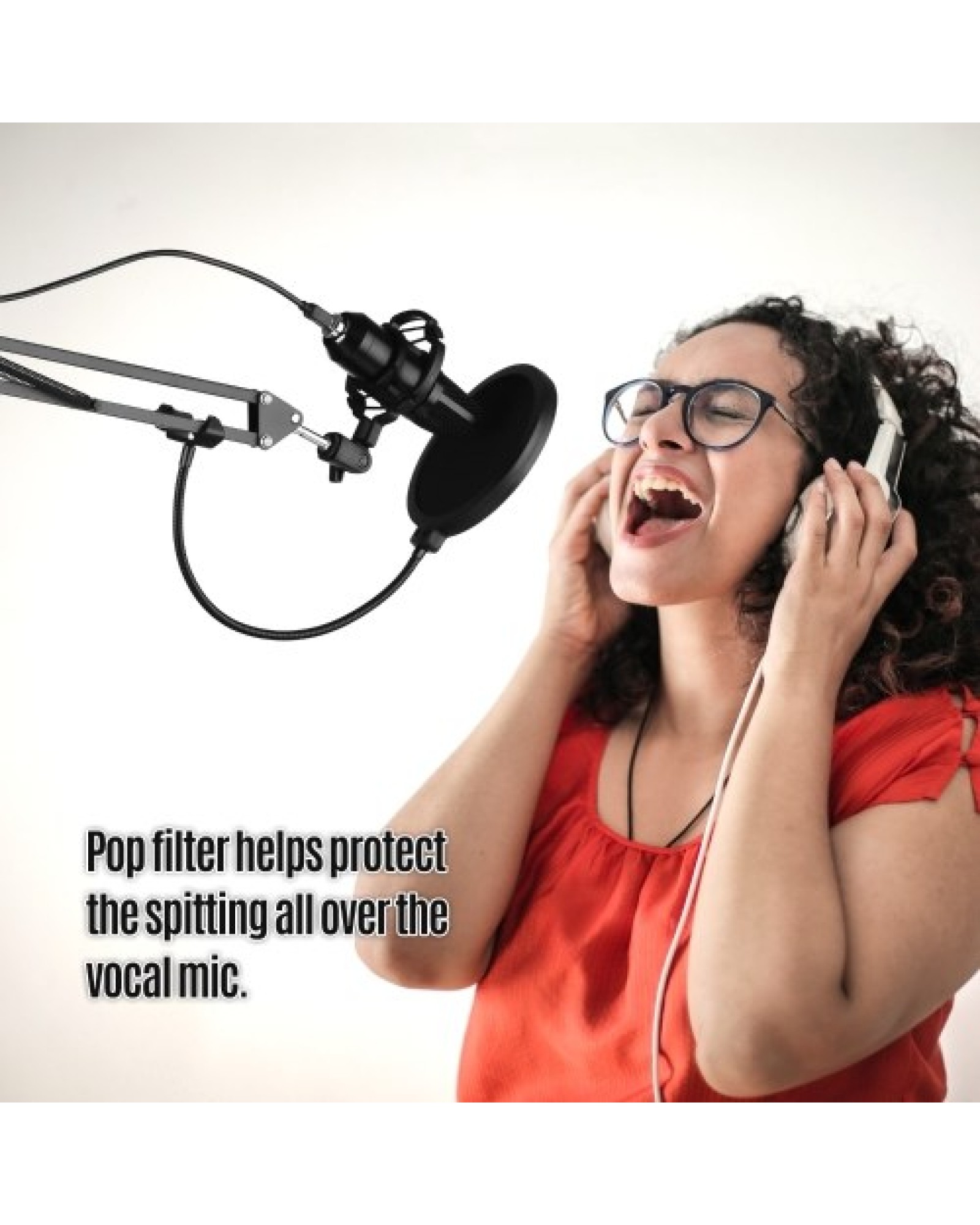 USB Professional PC Microphone Set Cardioid 192KHz/24Bit Noise-Cancelling Condenser Mic