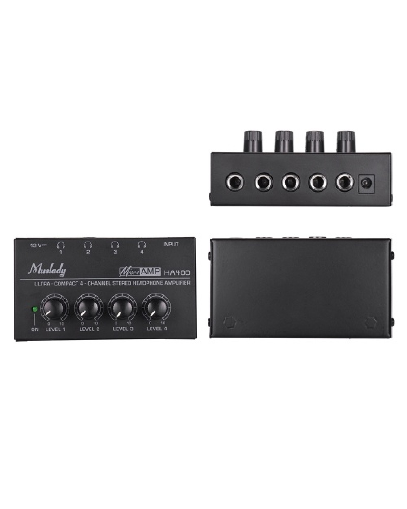 HA400 Ultra compact 4 Channels Audio Stereo Headphone Amplifer