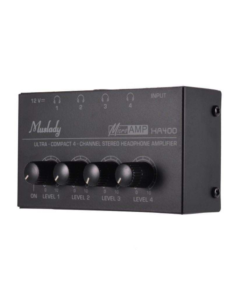 HA400 Ultra compact 4 Channels Audio Stereo Headphone Amplifer