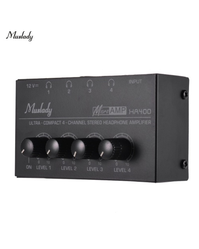 HA400 Ultra compact 4 Channels Audio Stereo Headphone Amplifer