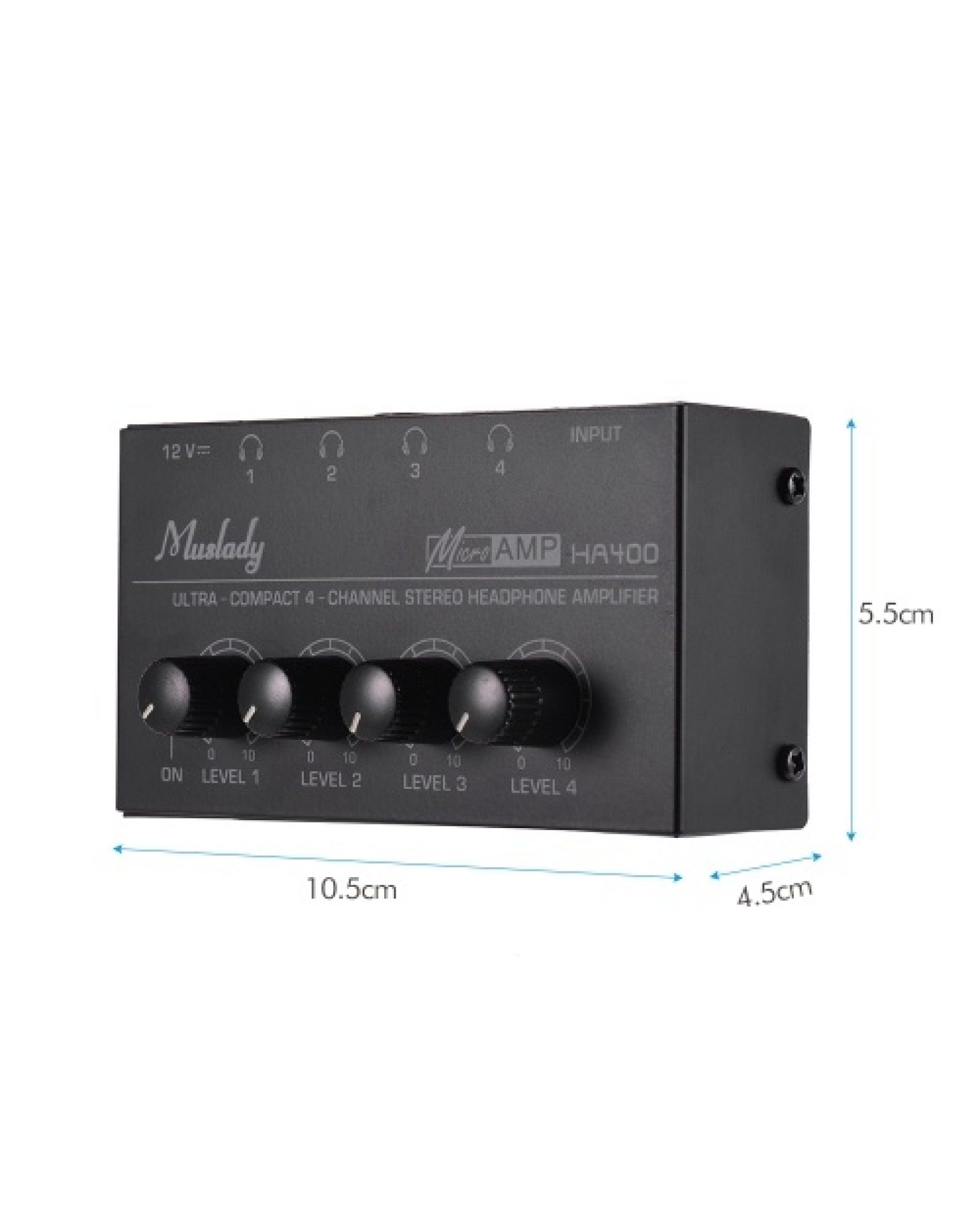HA400 Ultra compact 4 Channels Audio Stereo Headphone Amplifer