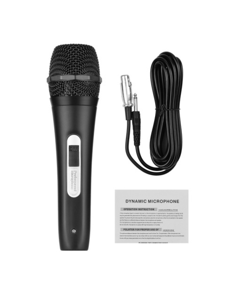 Handheld Wired Dynamic Microphone Mic XLR Cable 6.35mm Plug