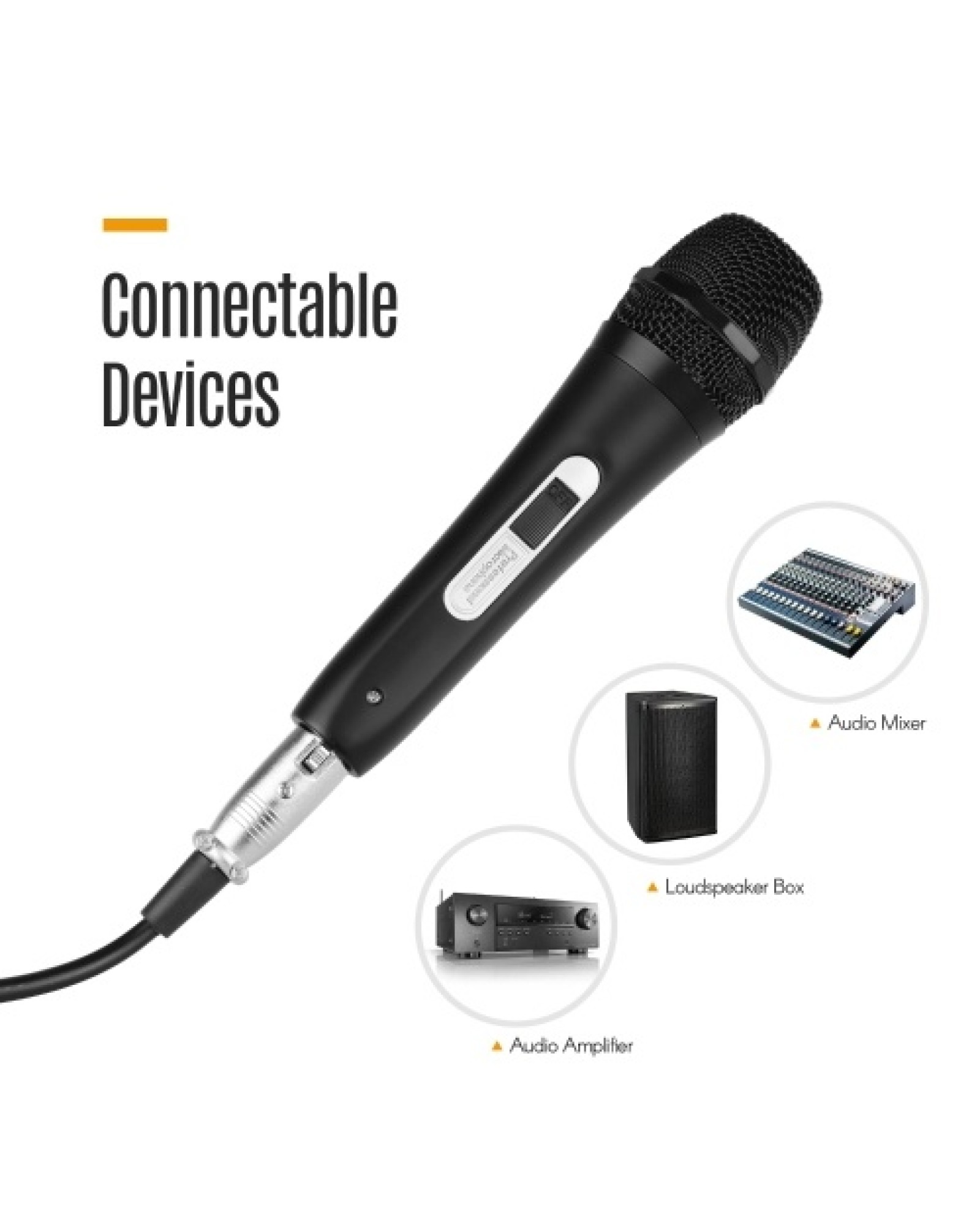 Handheld Wired Dynamic Microphone Mic XLR Cable 6.35mm Plug